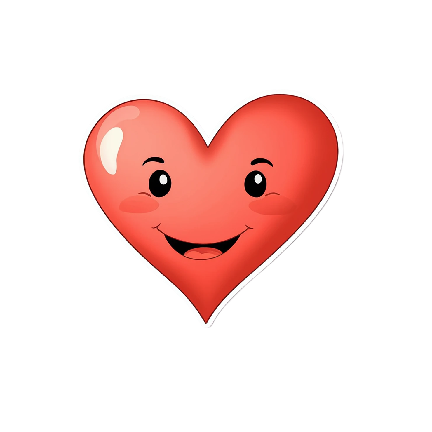 heart cute sticker isolated on transparent background #18689