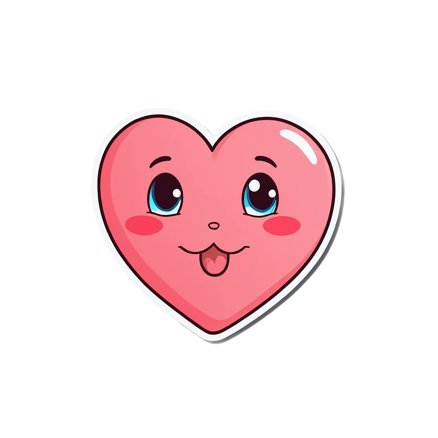 heart cute sticker isolated on transparent background #18690