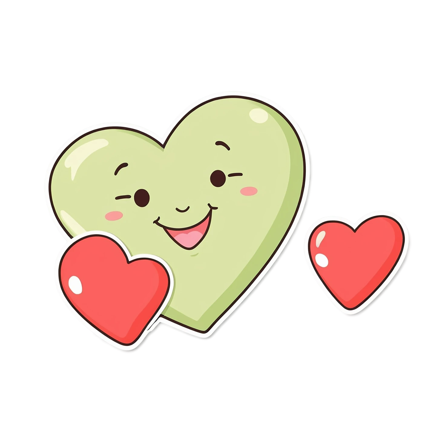 heart cute sticker isolated on transparent background #18691