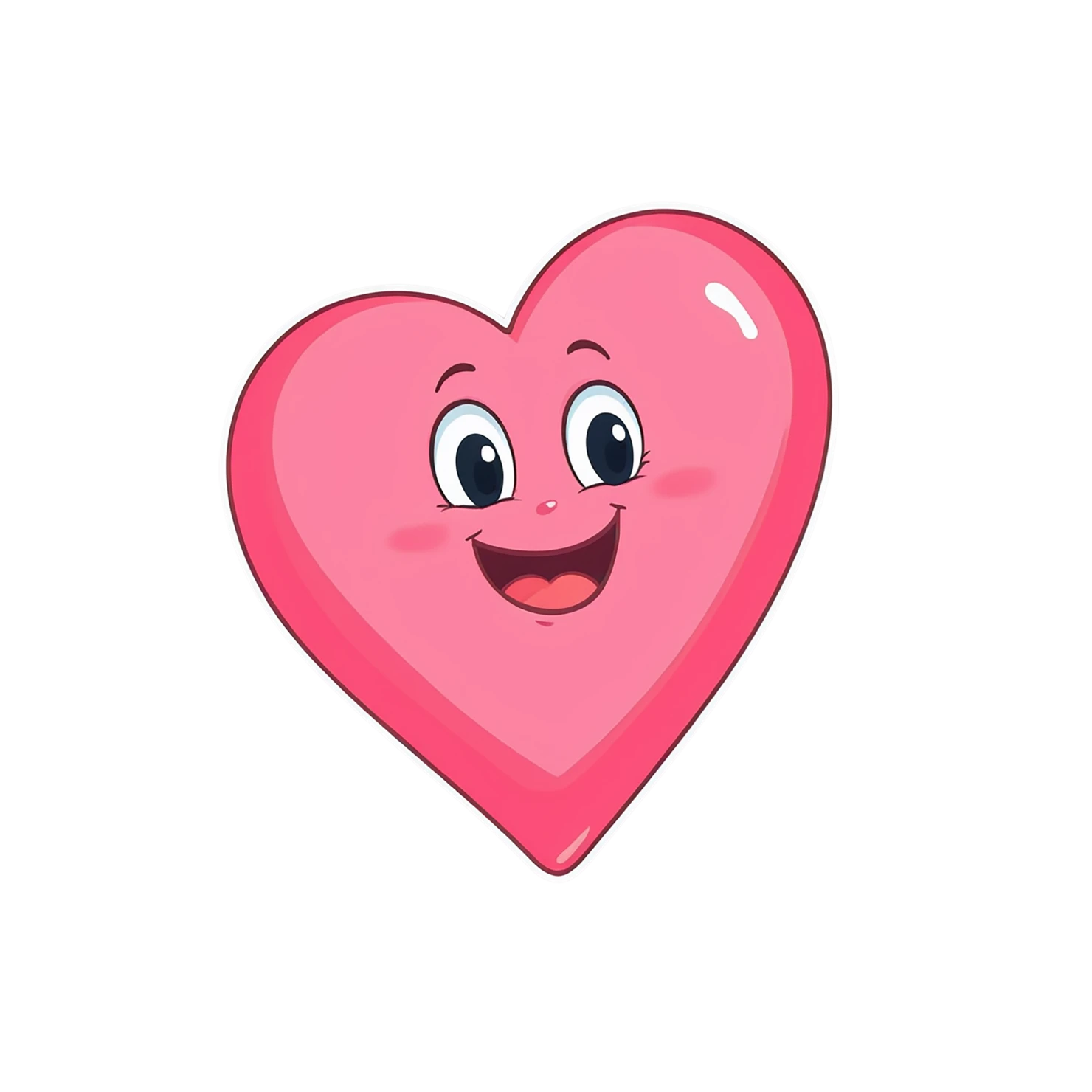 heart cute sticker isolated on transparent background #18693
