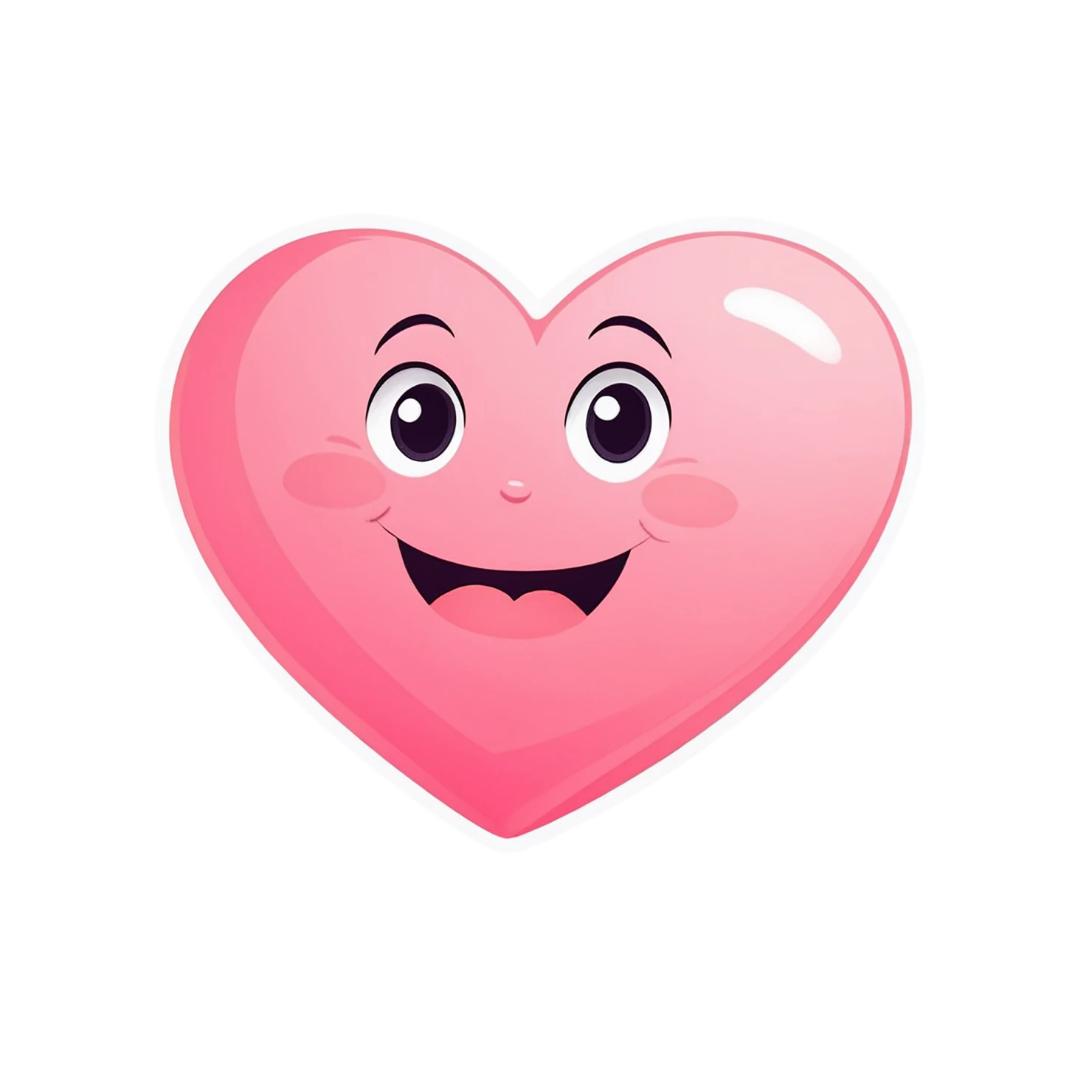 heart cute sticker isolated on transparent background #18695