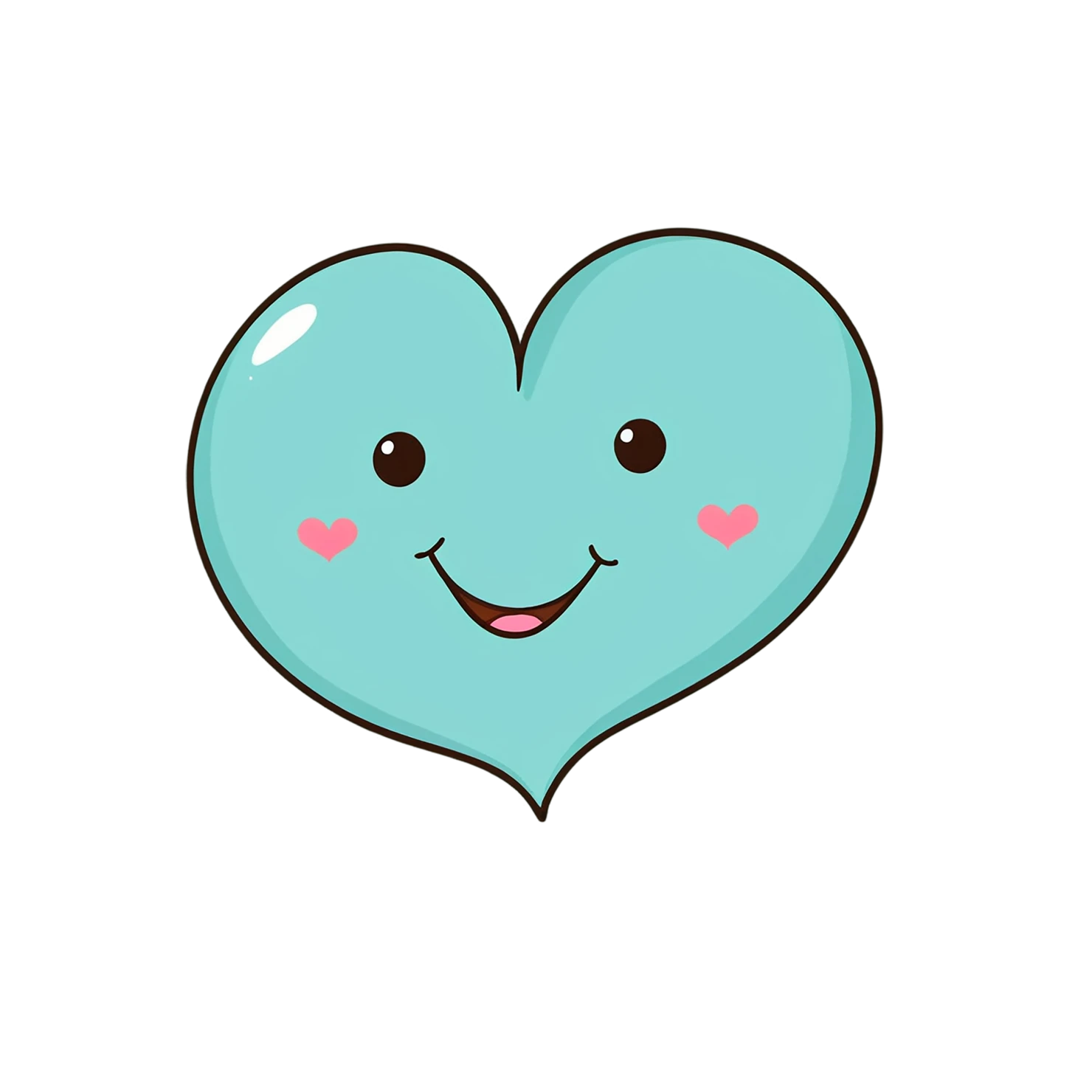 heart cute sticker isolated on transparent background #18697