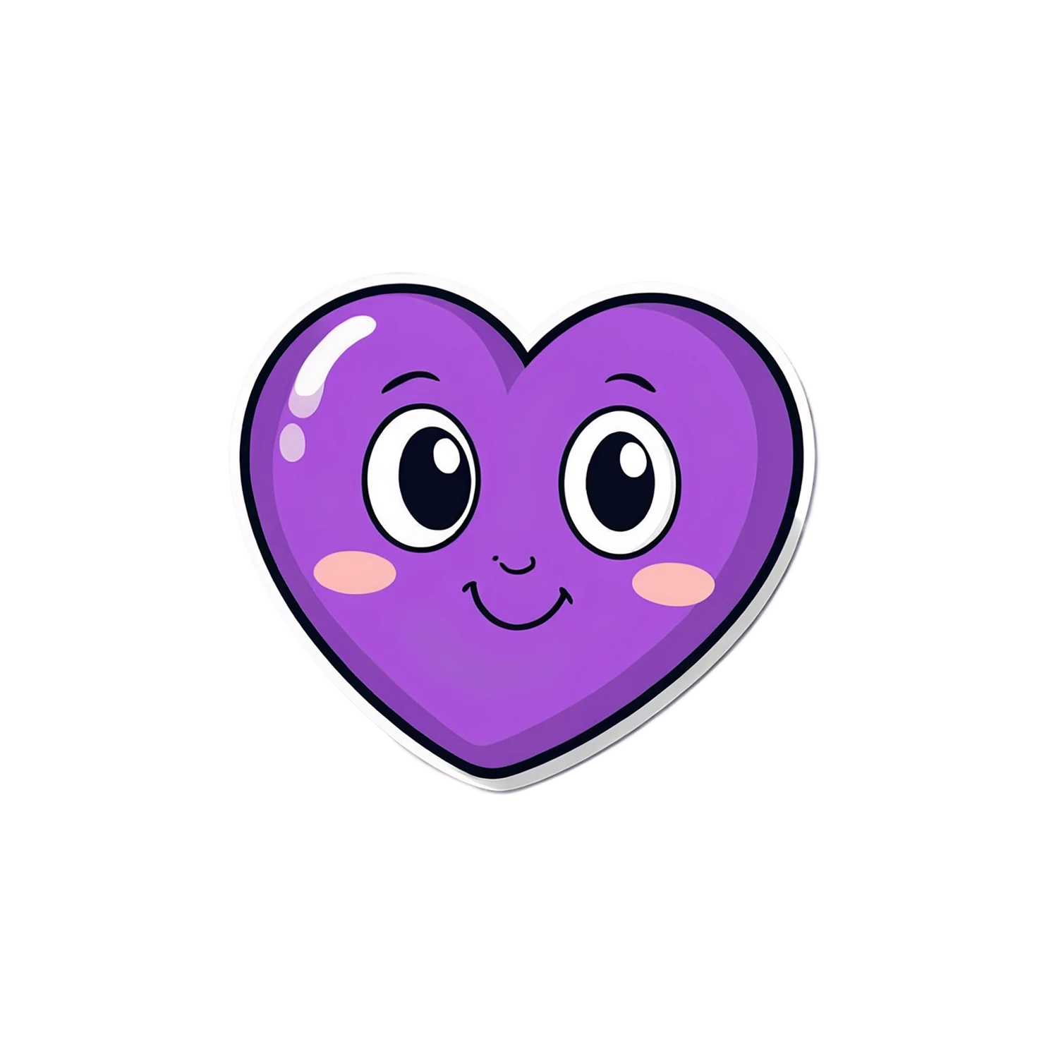 heart cute sticker isolated on transparent background #18698