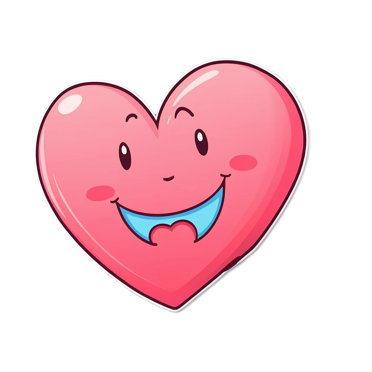 heart cute sticker isolated on transparent background #18700