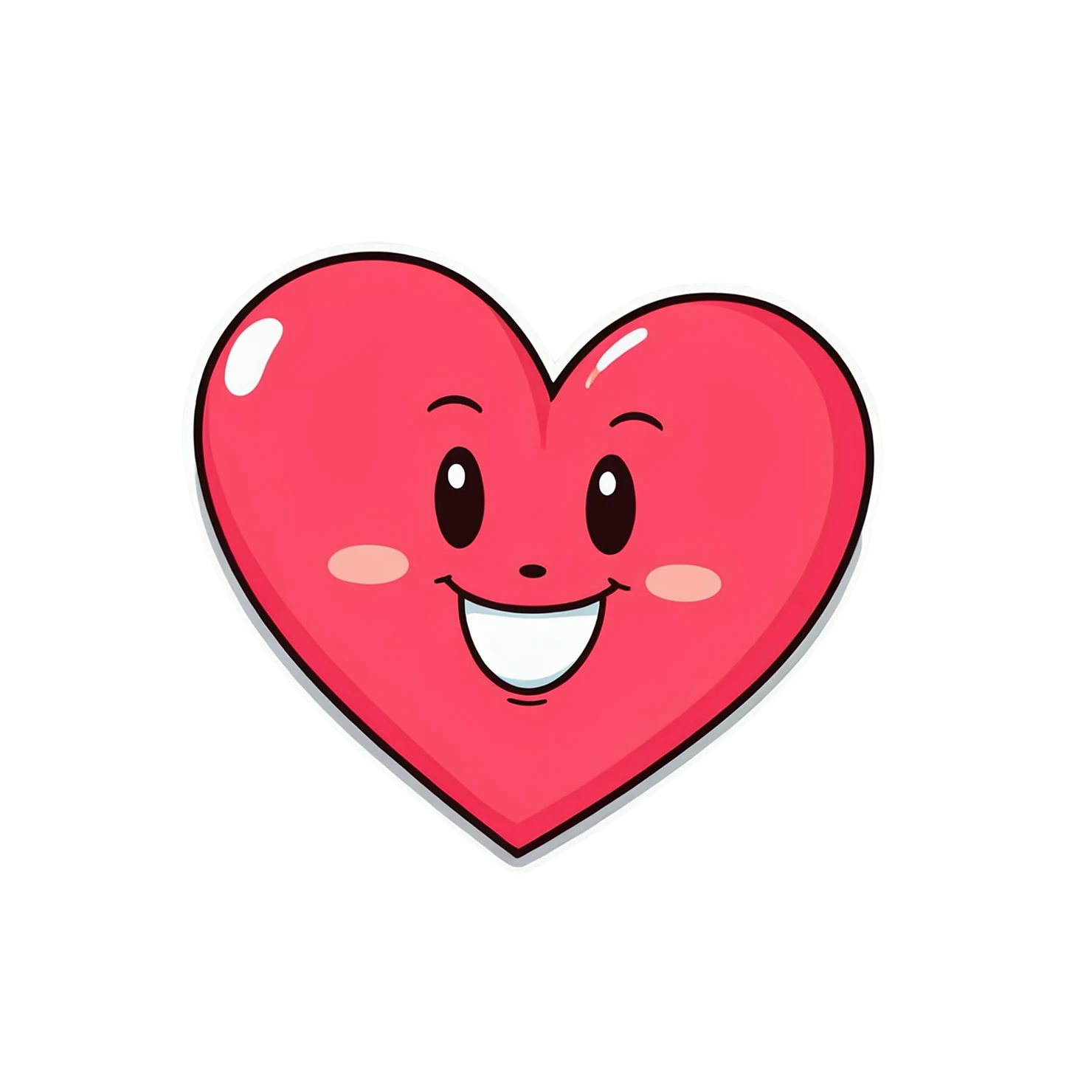 heart cute sticker isolated on transparent background #18702