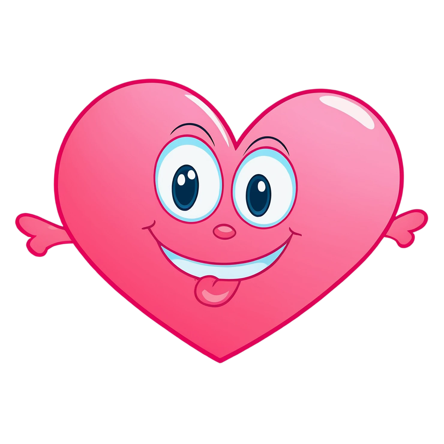 heart cute sticker isolated on transparent background #18704