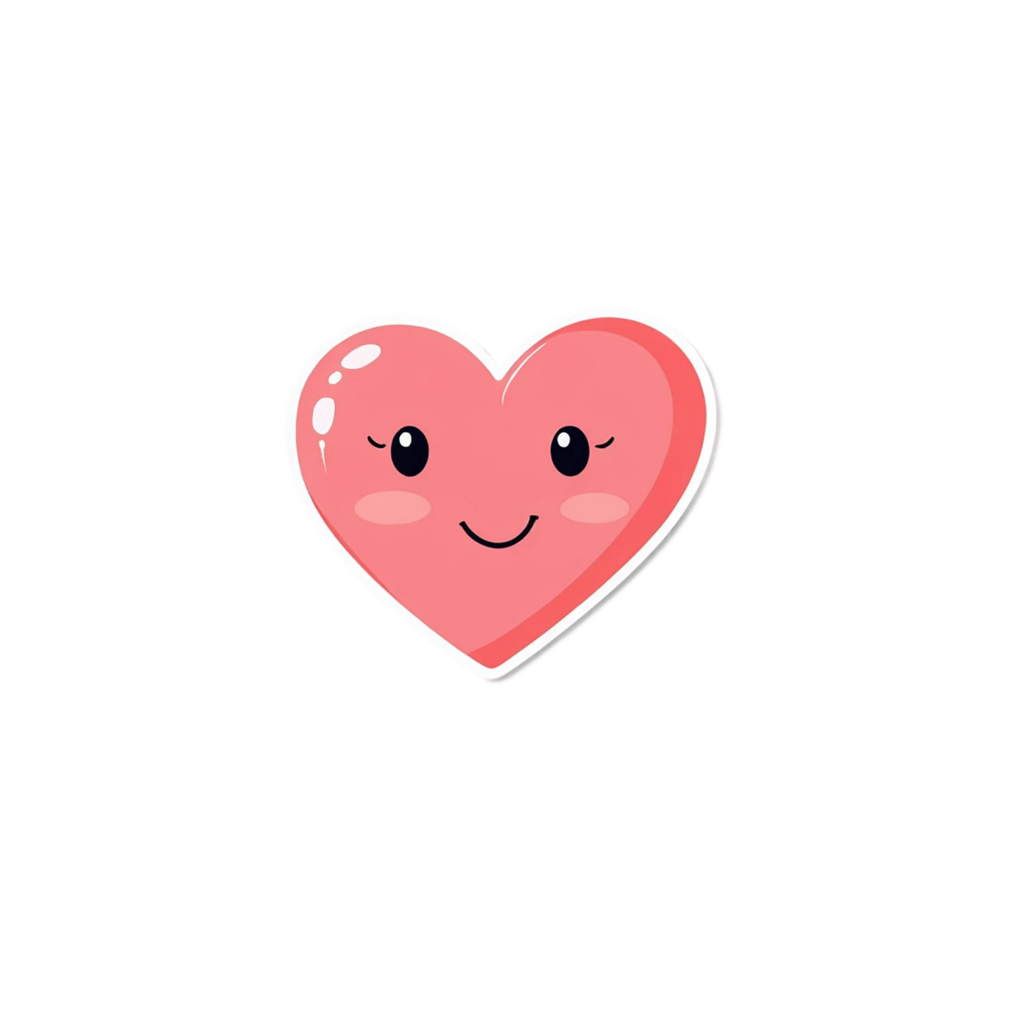 heart cute sticker isolated on transparent background #18705