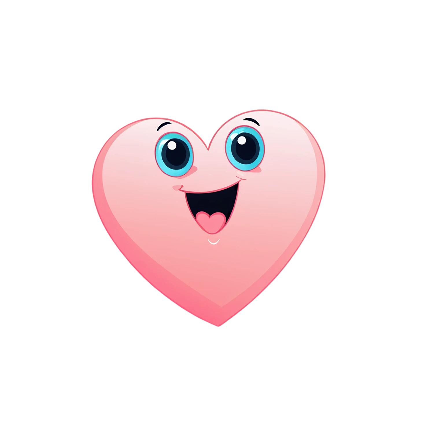 heart cute sticker isolated on transparent background #18706