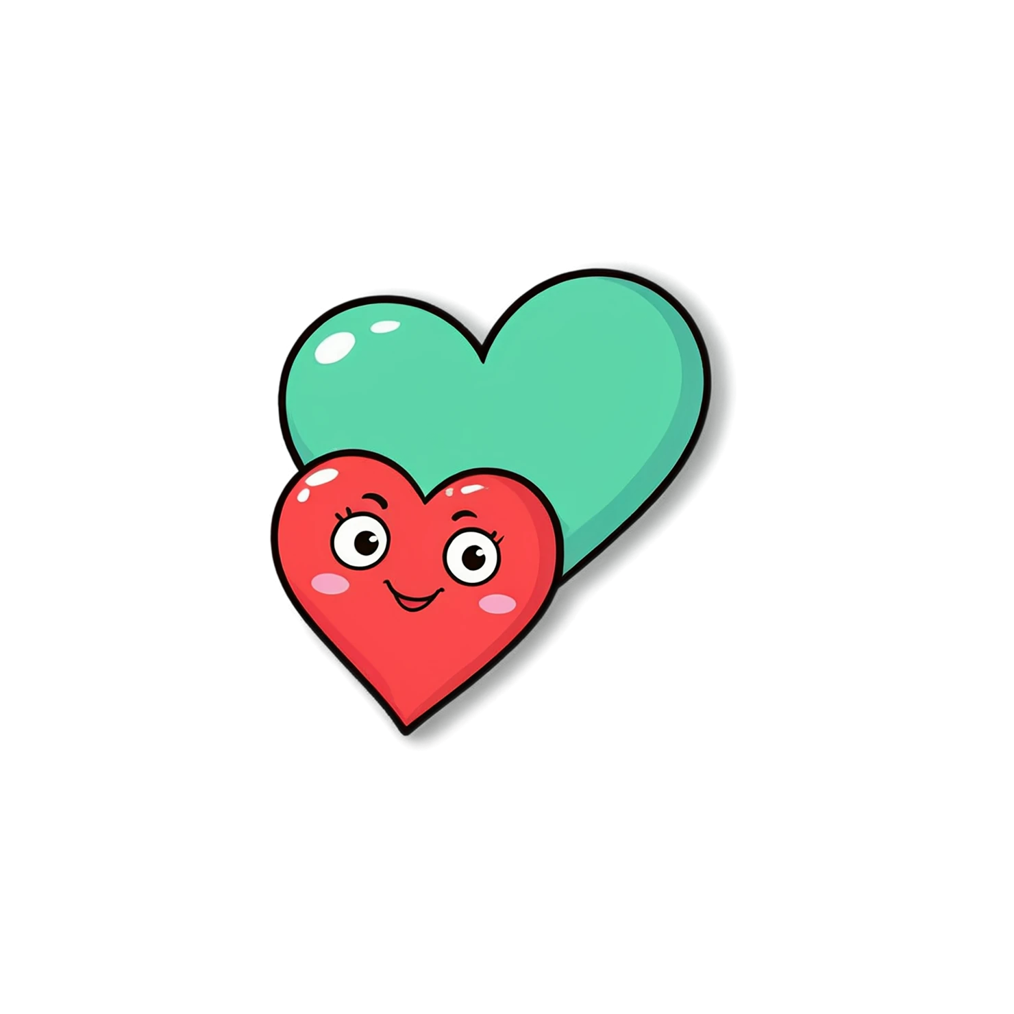 heart cute sticker isolated on transparent background #18708