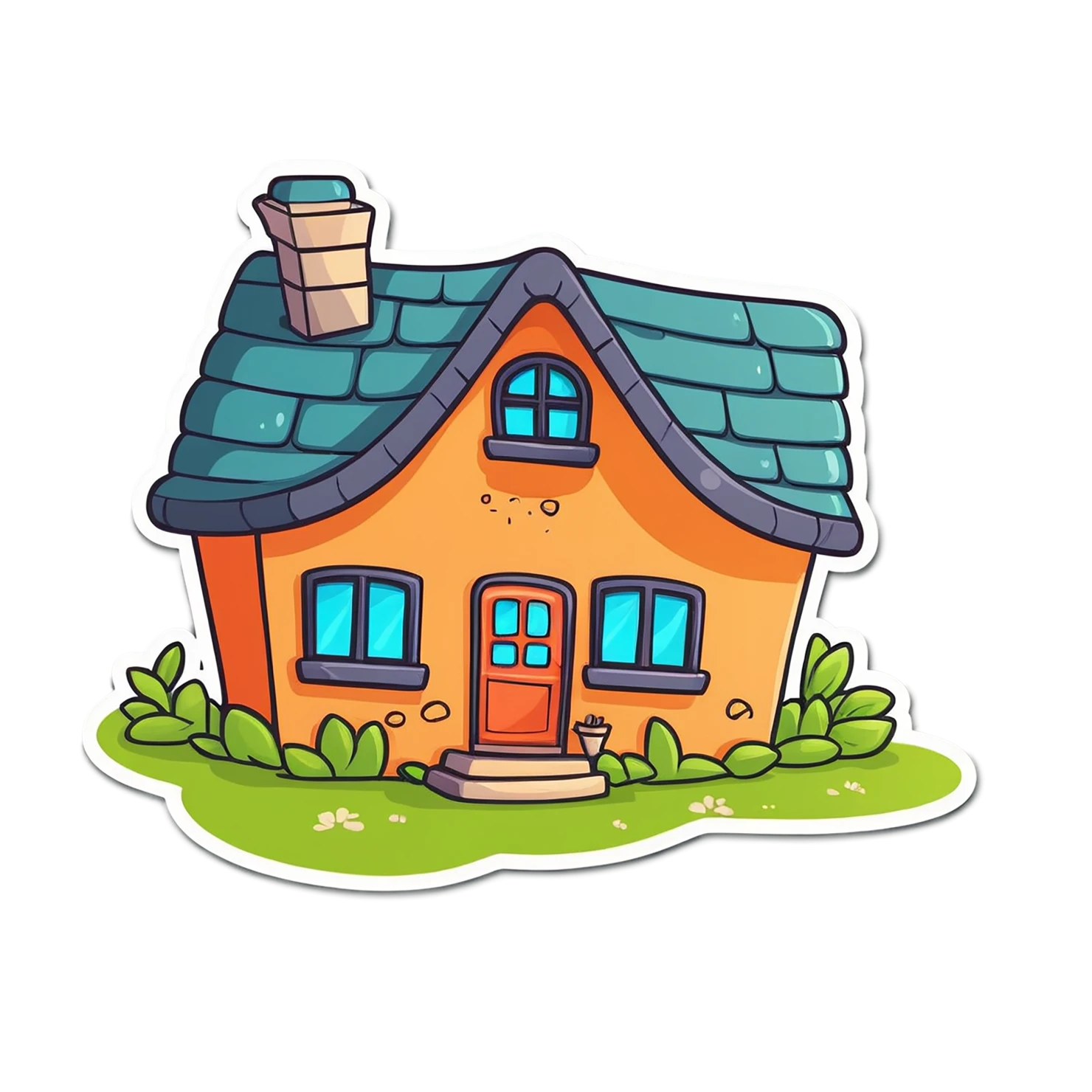 House cute sticker isolated on transparent background #18722