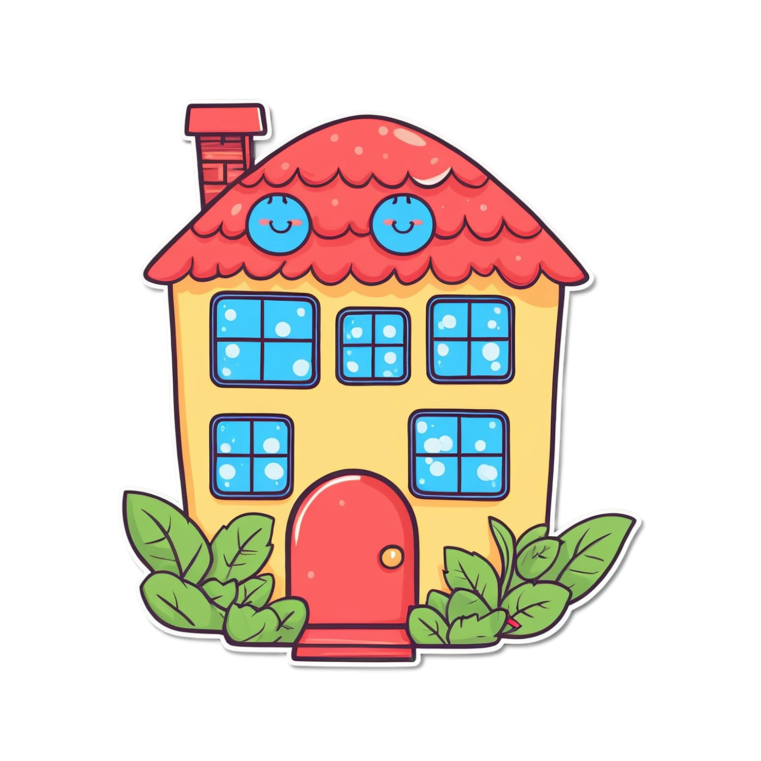 House cute sticker isolated on transparent background #18726