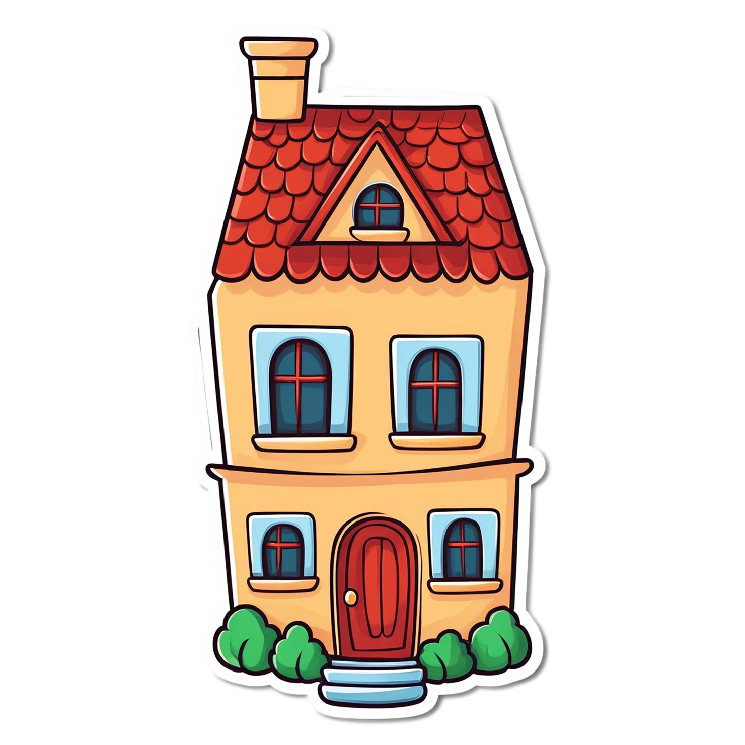 House cute sticker isolated on transparent background #18732