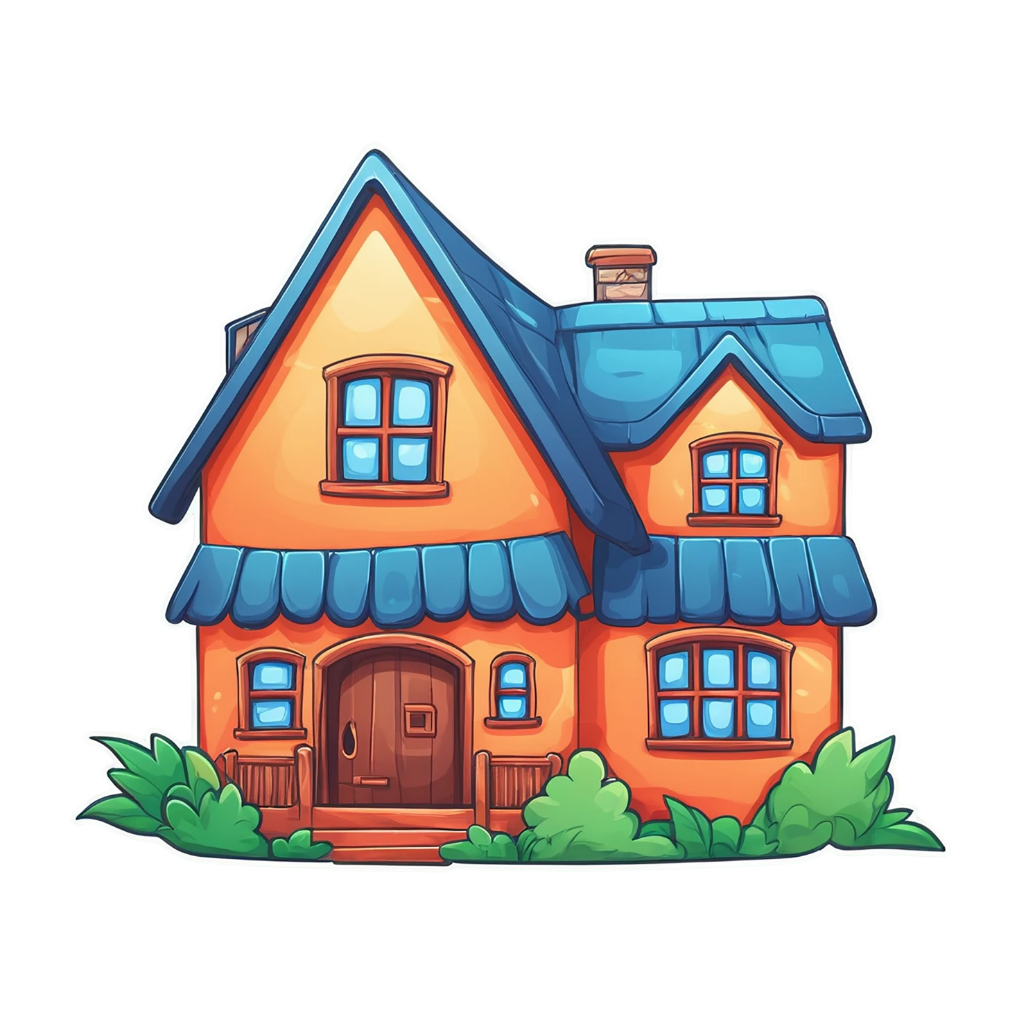 House cute sticker isolated on transparent background #18734