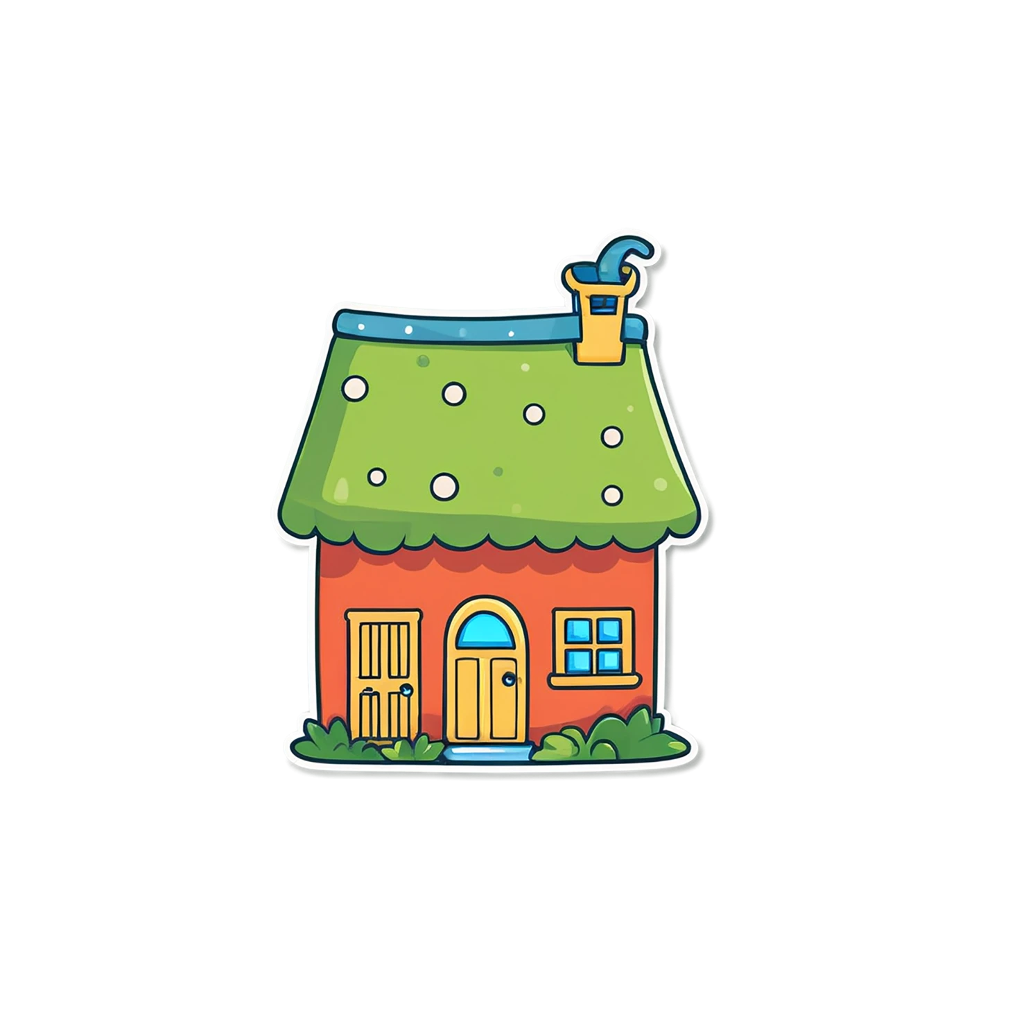 House cute sticker isolated on transparent background #18794