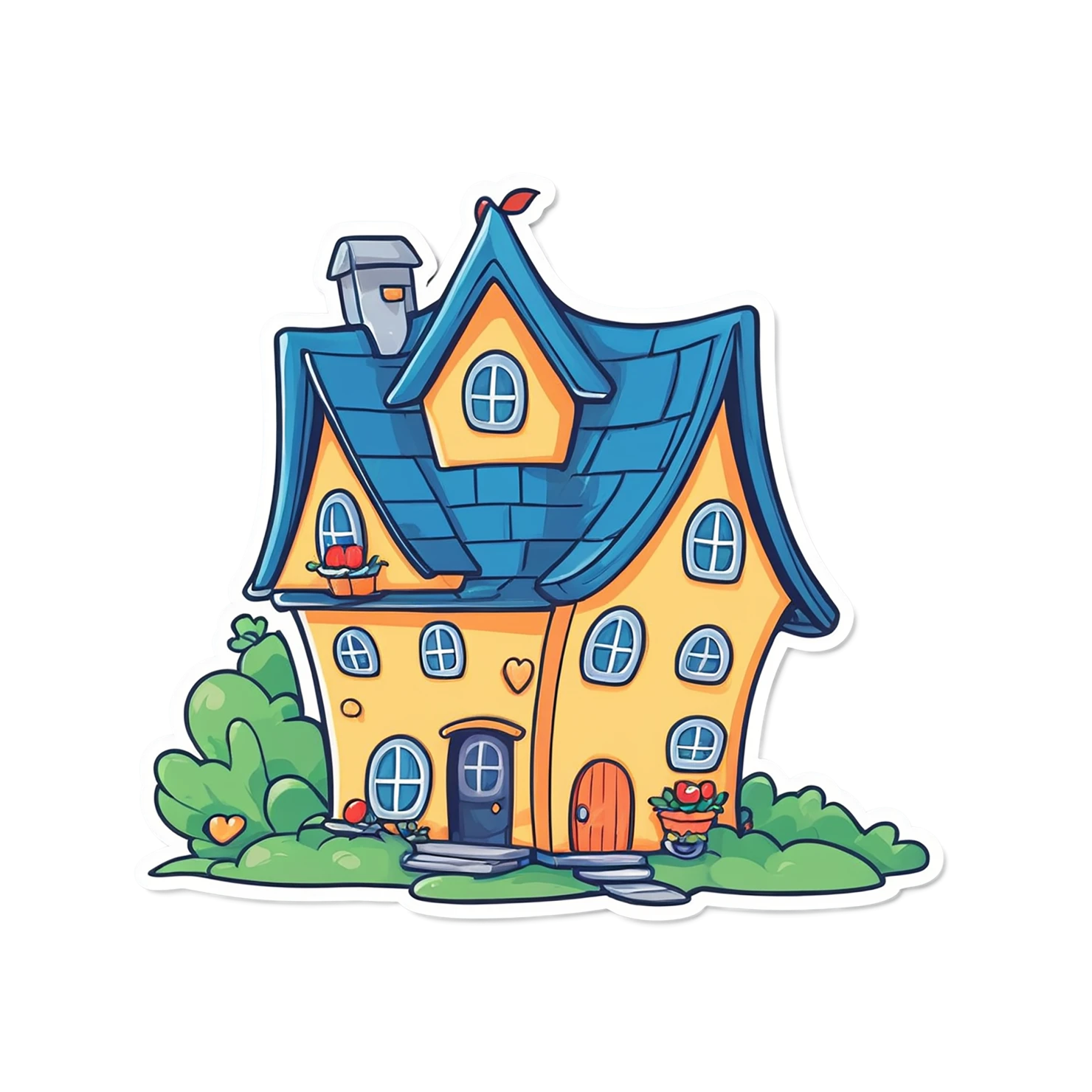 House cute sticker isolated on transparent background #18805
