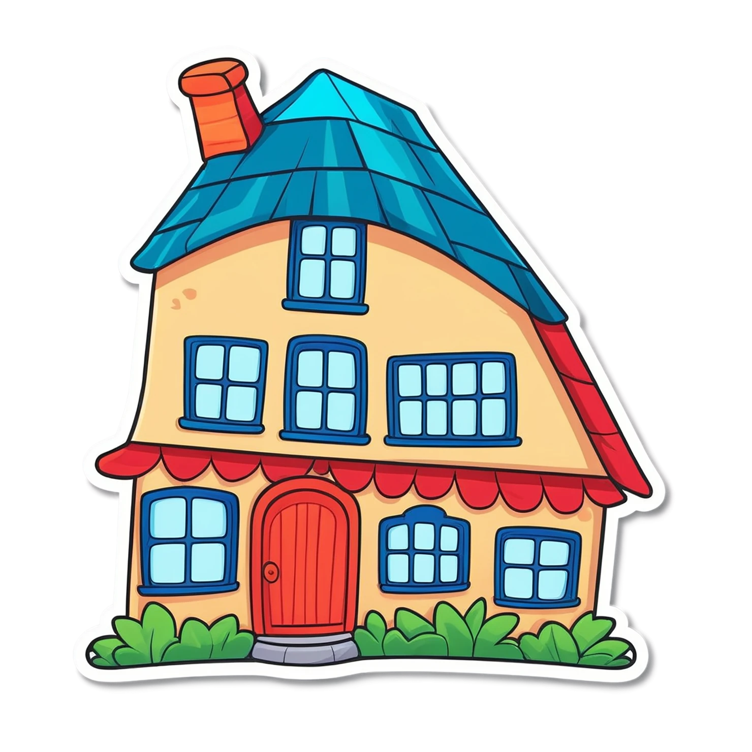 House cute sticker isolated on transparent background #18819