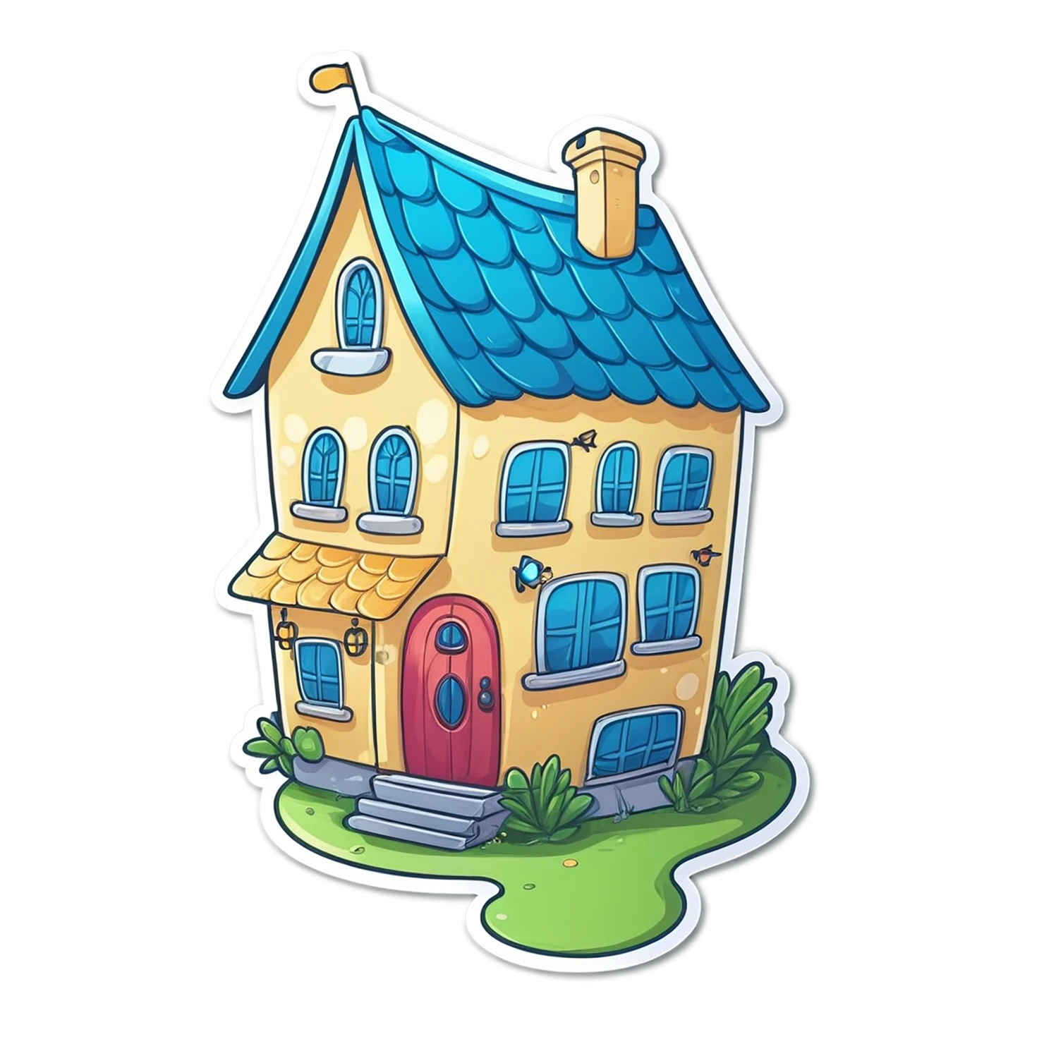 House cute sticker isolated on transparent background #18822