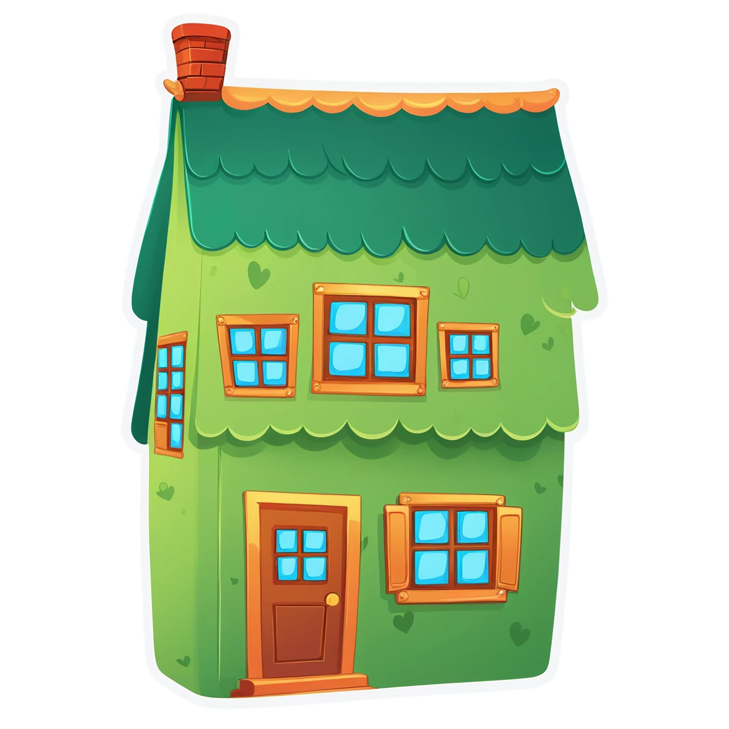 House cute sticker isolated on transparent background #18825
