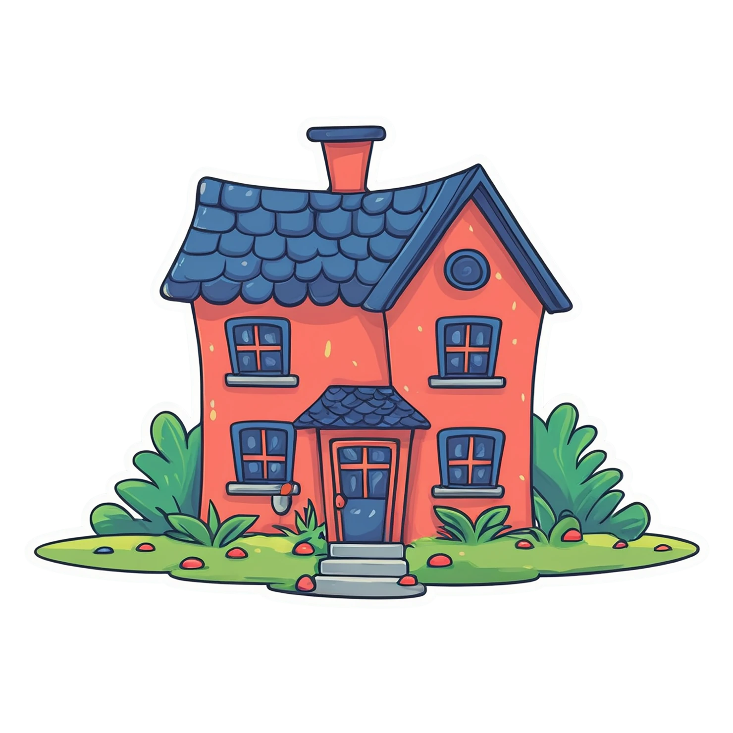 House cute sticker isolated on transparent background #18828