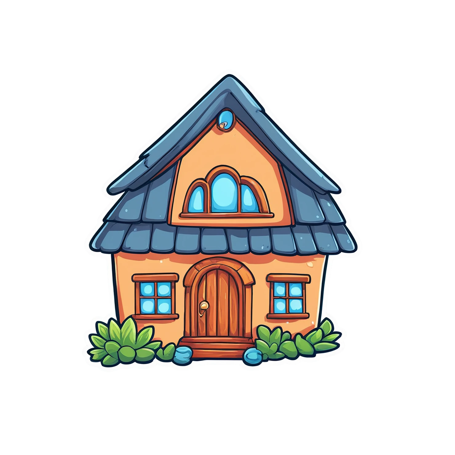 House cute sticker isolated on transparent background #18829