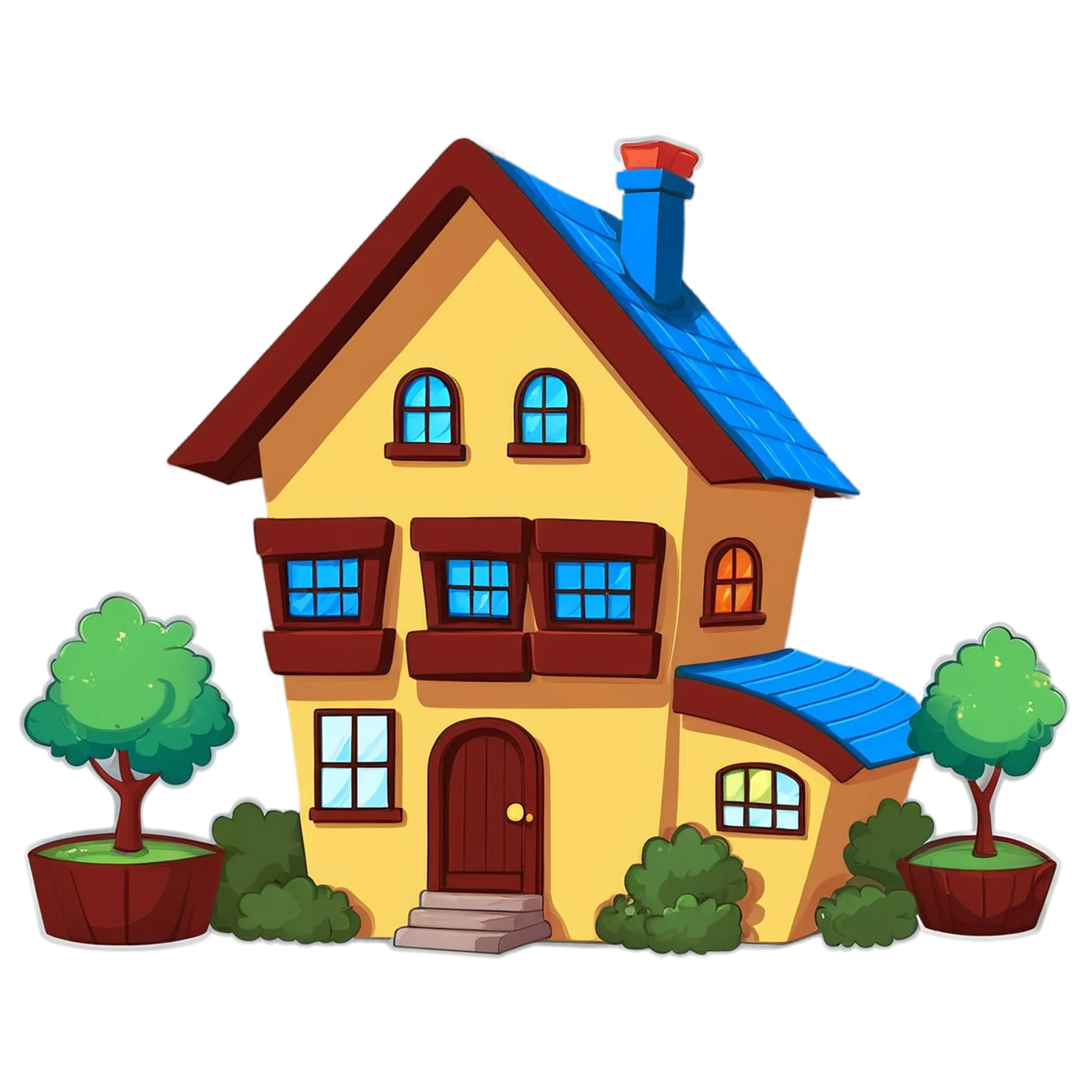 House cute sticker isolated on transparent background #18834