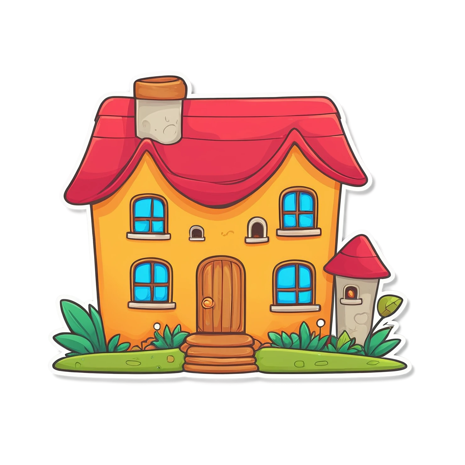 House cute sticker isolated on transparent background #18839