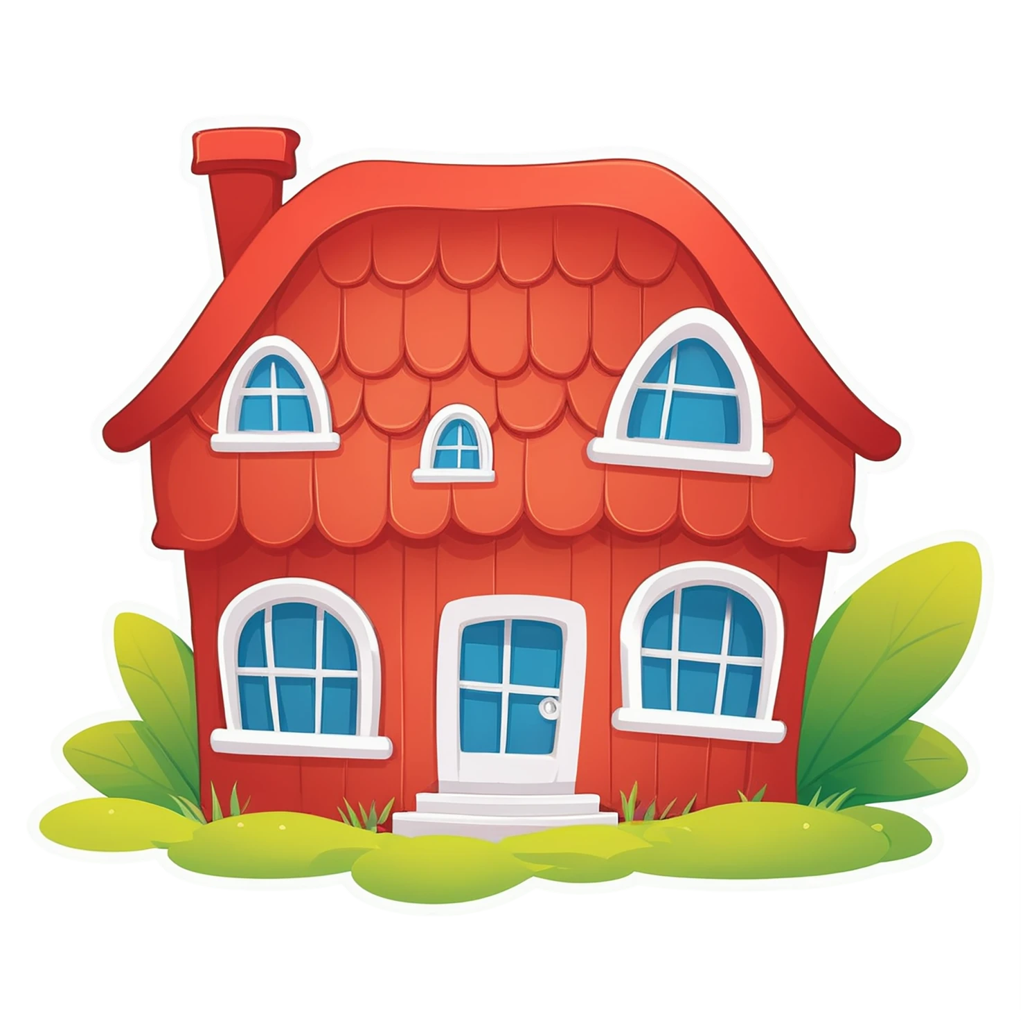 House cute sticker isolated on transparent background #18840
