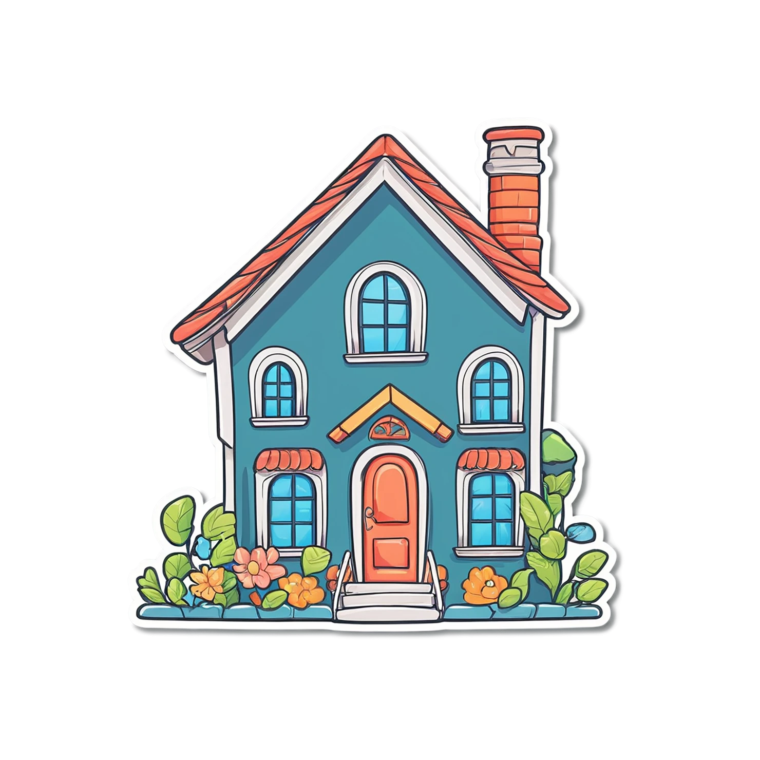 House cute sticker isolated on transparent background #18844