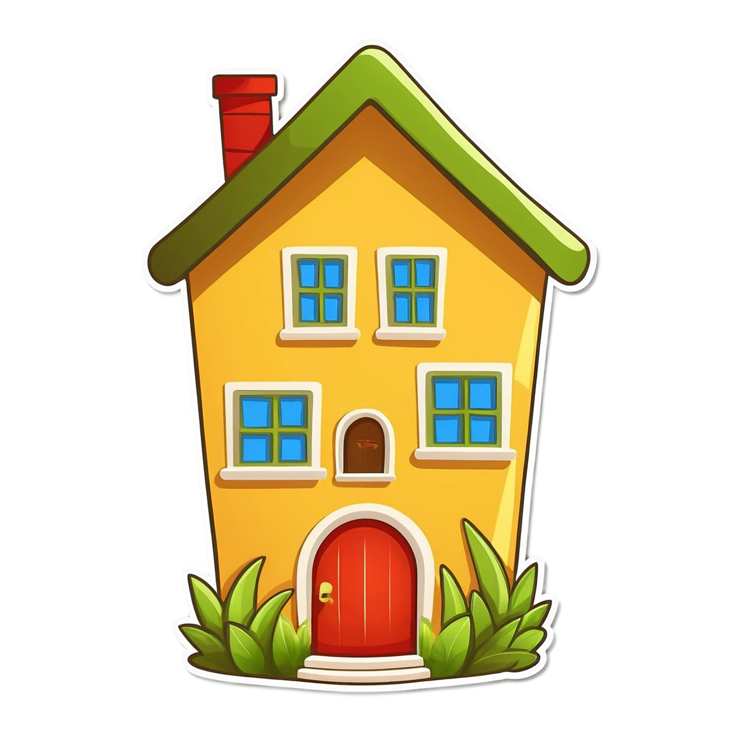House cute sticker isolated on transparent background #18848