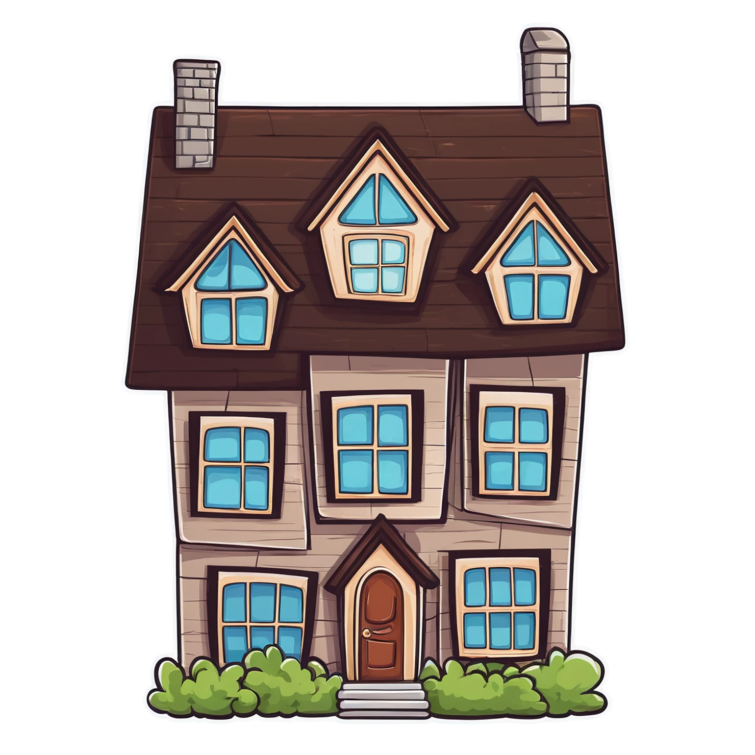 House cute sticker isolated on transparent background #18852