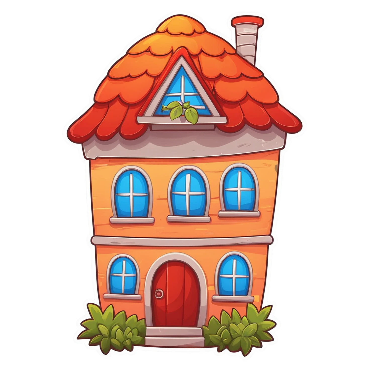 House cute sticker isolated on transparent background #18858