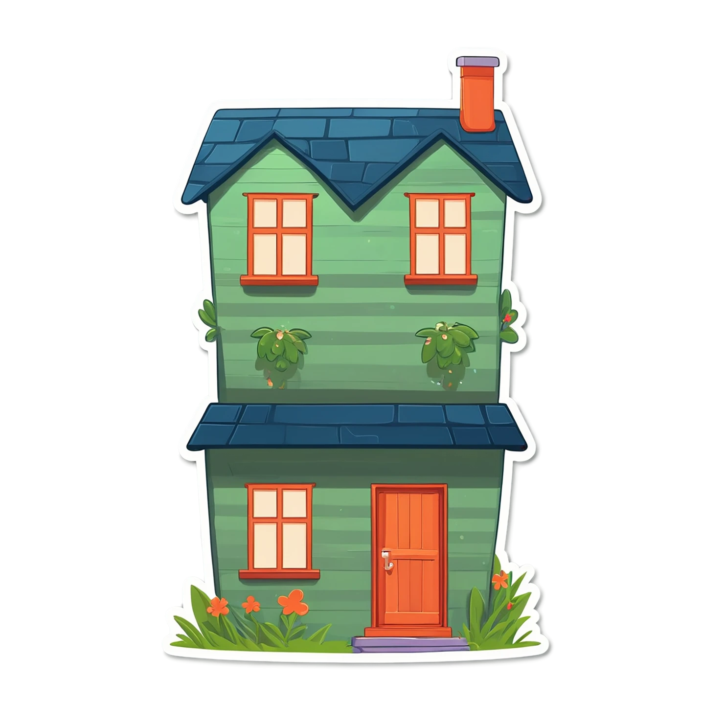 House cute sticker isolated on transparent background #18874