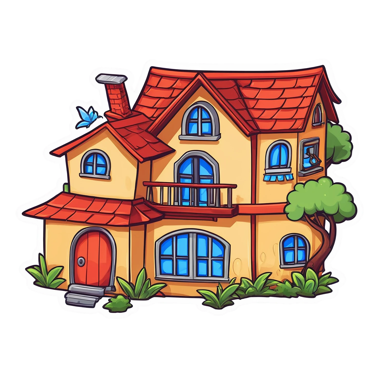 House cute sticker isolated on transparent background #18882