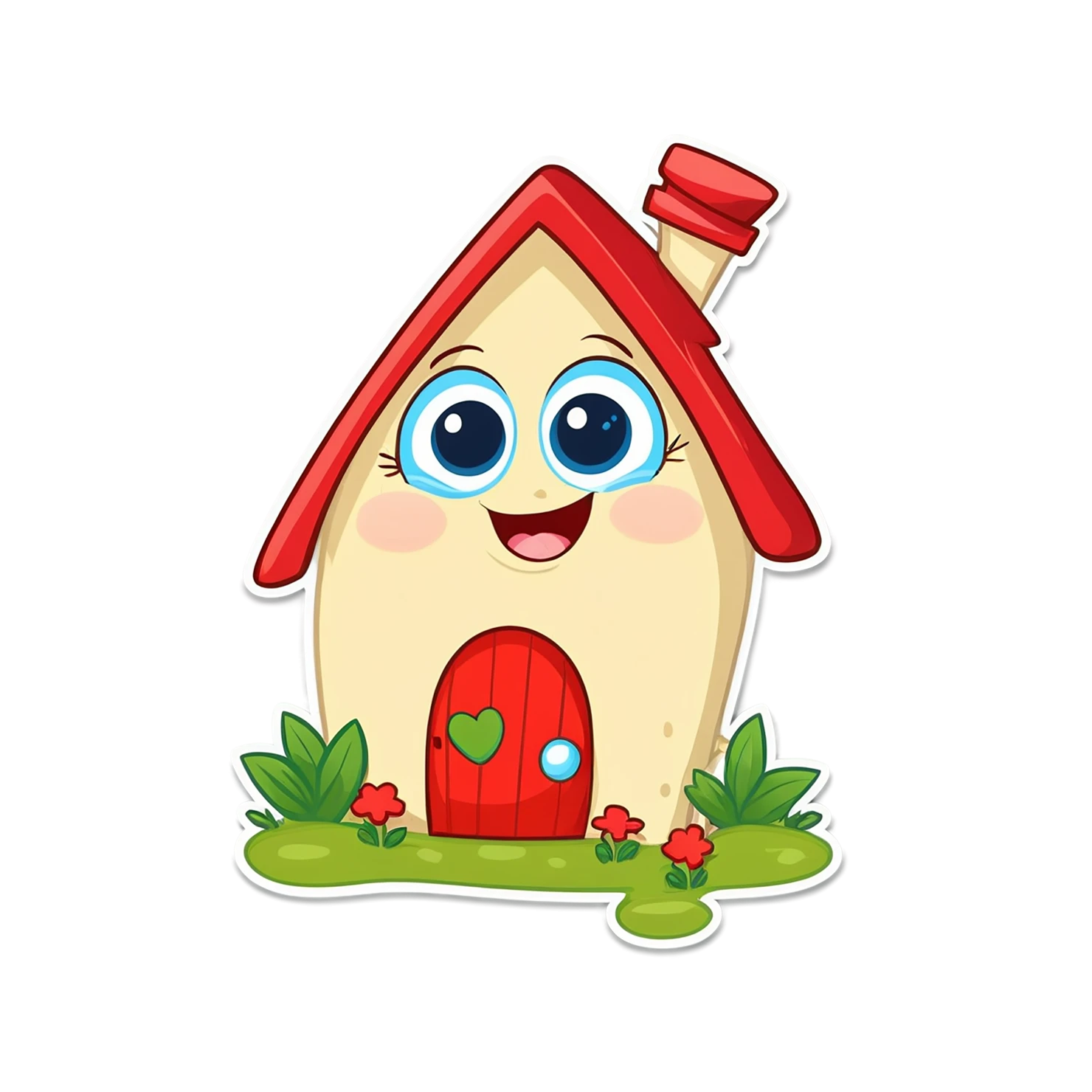 House cute sticker isolated on transparent background #18887