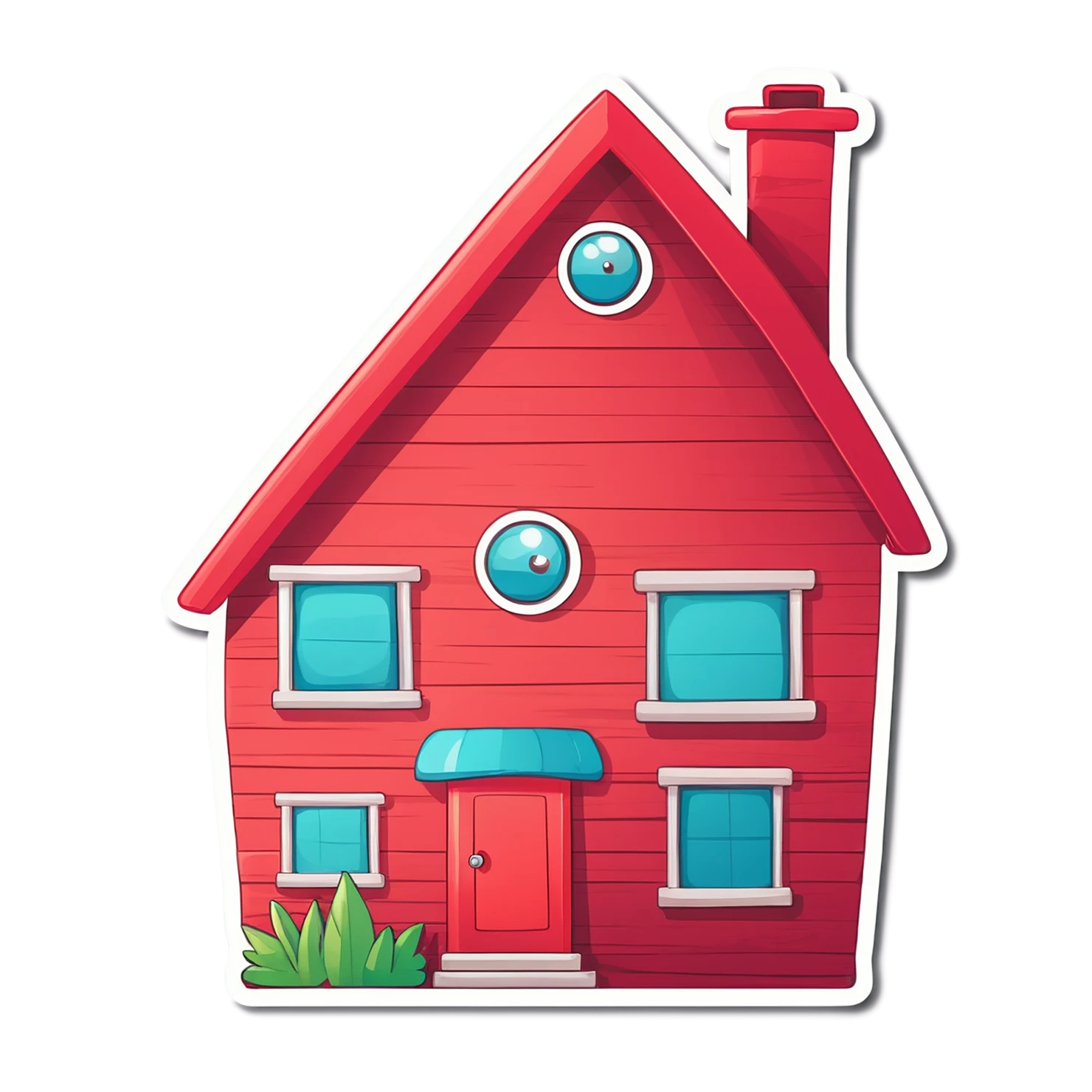 House cute sticker isolated on transparent background #18897