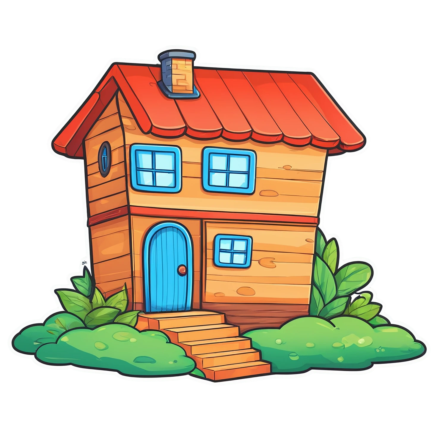 House cute sticker isolated on transparent background #18898