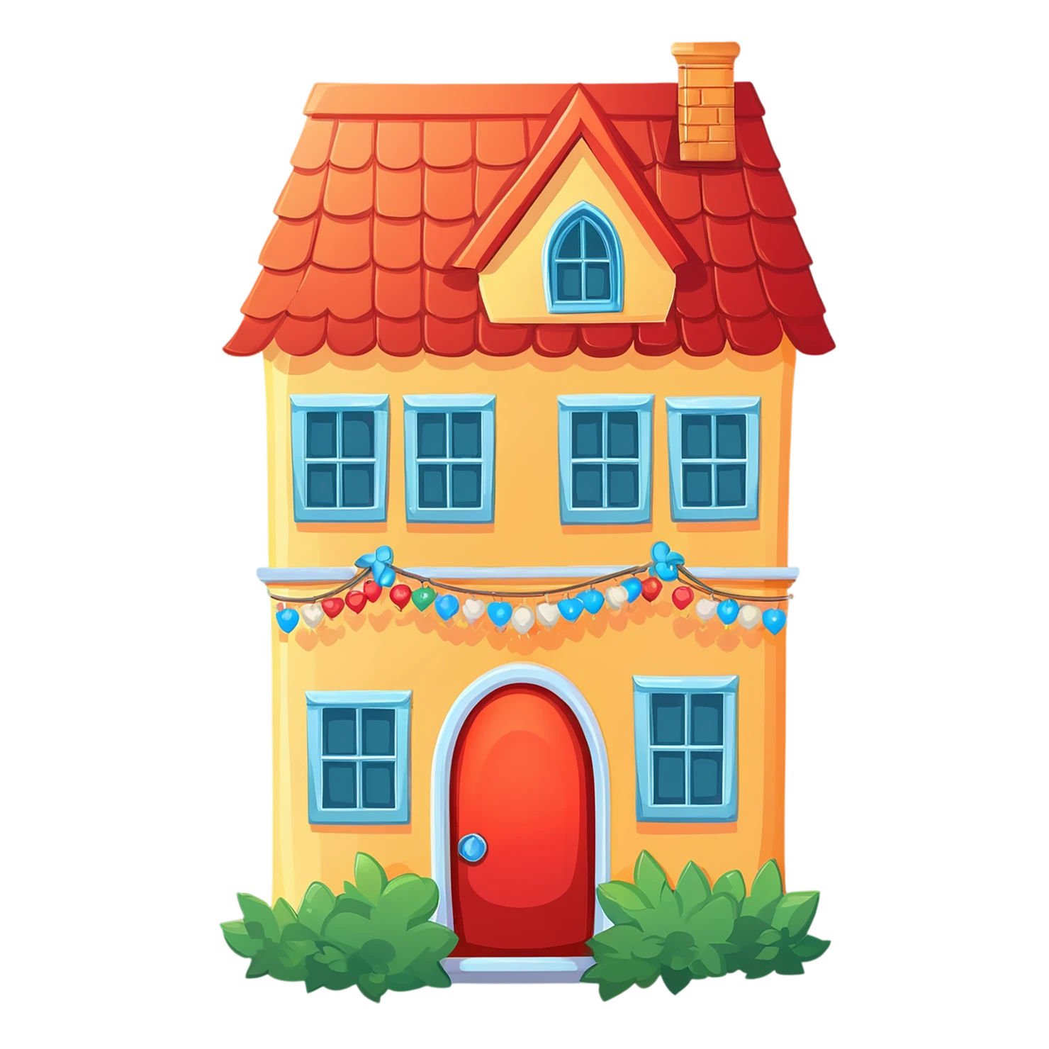 House cute sticker isolated on transparent background #18922