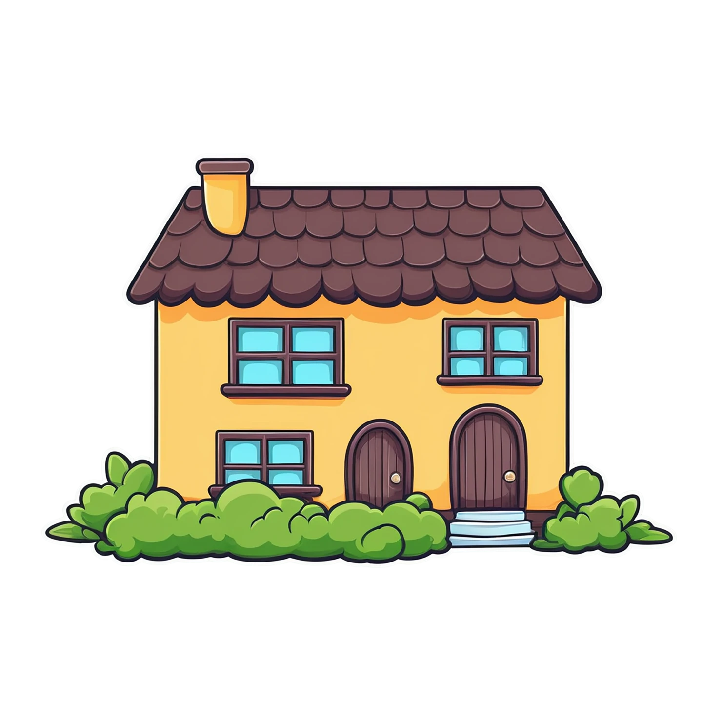 House cute sticker isolated on transparent background #18924
