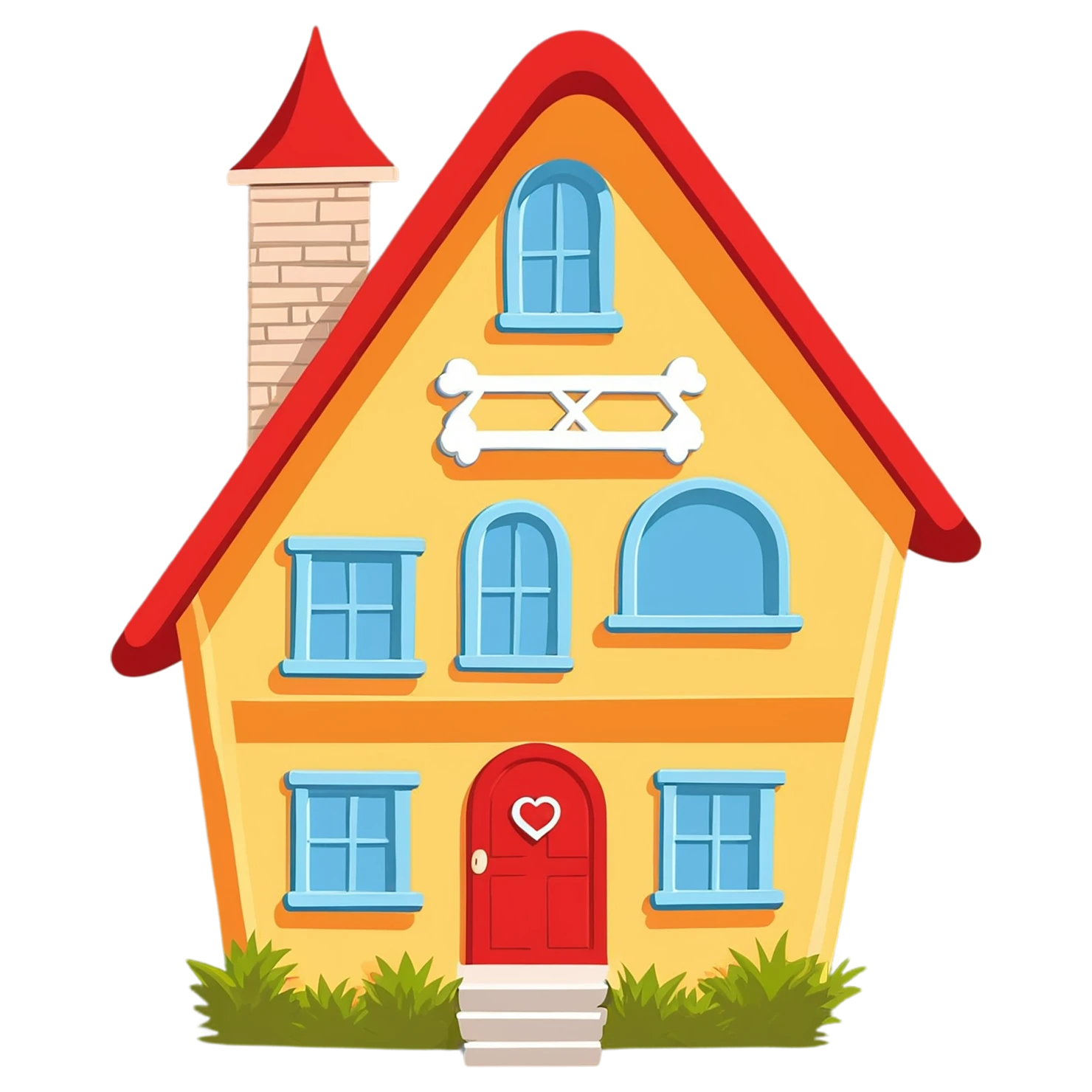 House cute sticker isolated on transparent background #18959