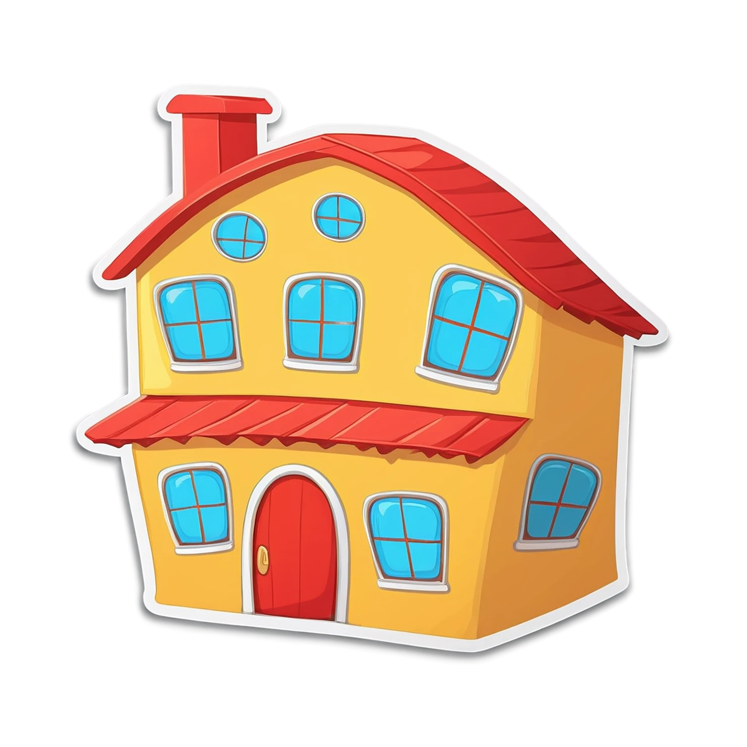 House cute sticker isolated on transparent background #18963