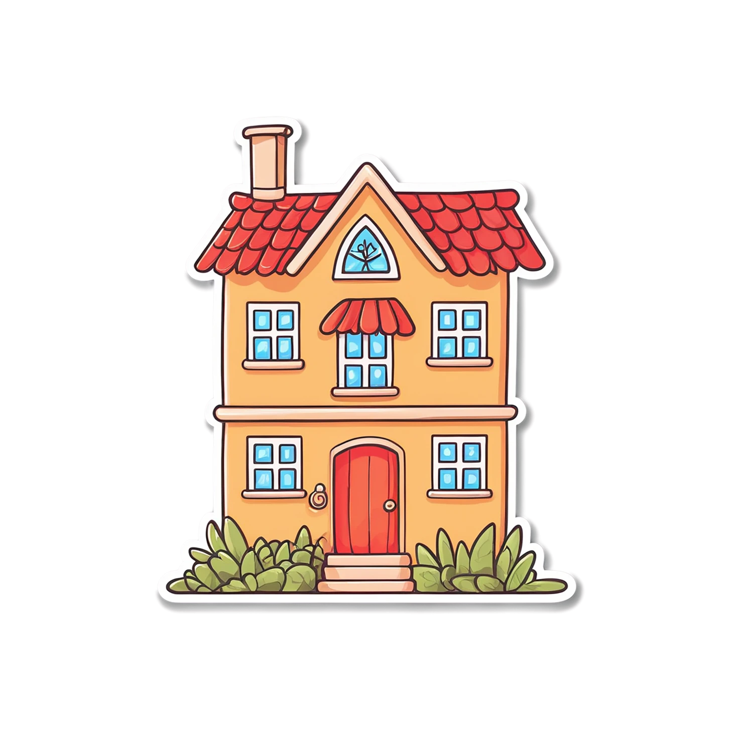 House cute sticker isolated on transparent background #18965