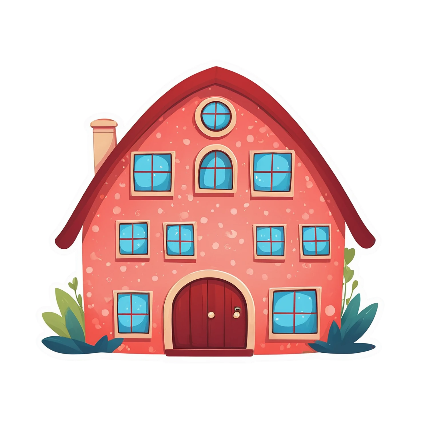 House cute sticker isolated on transparent background #18978