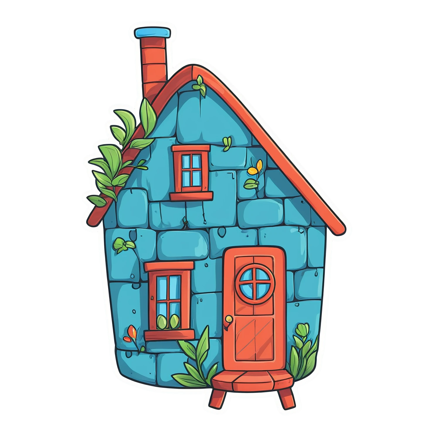 House cute sticker isolated on transparent background #18986