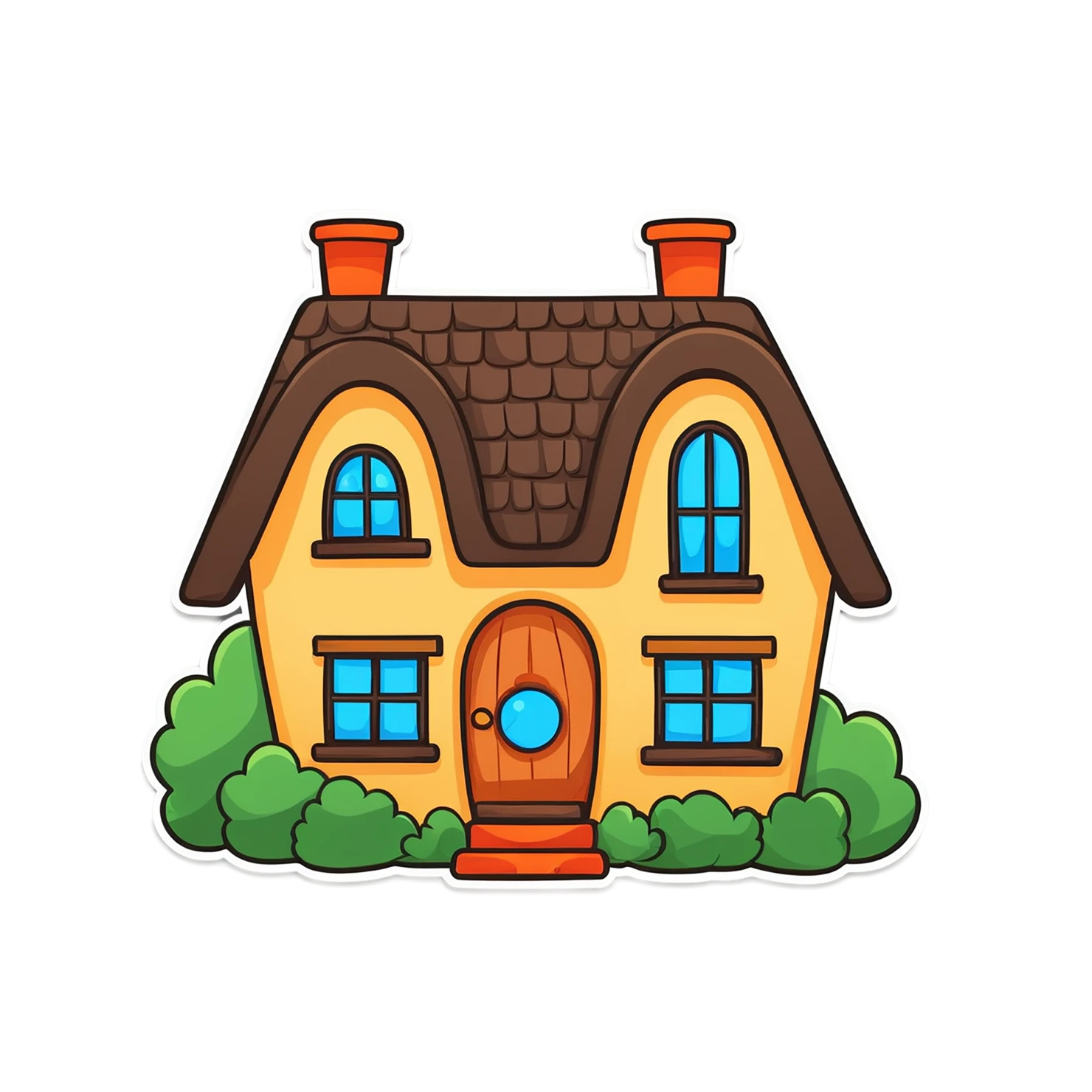 House cute sticker isolated on transparent background #19048
