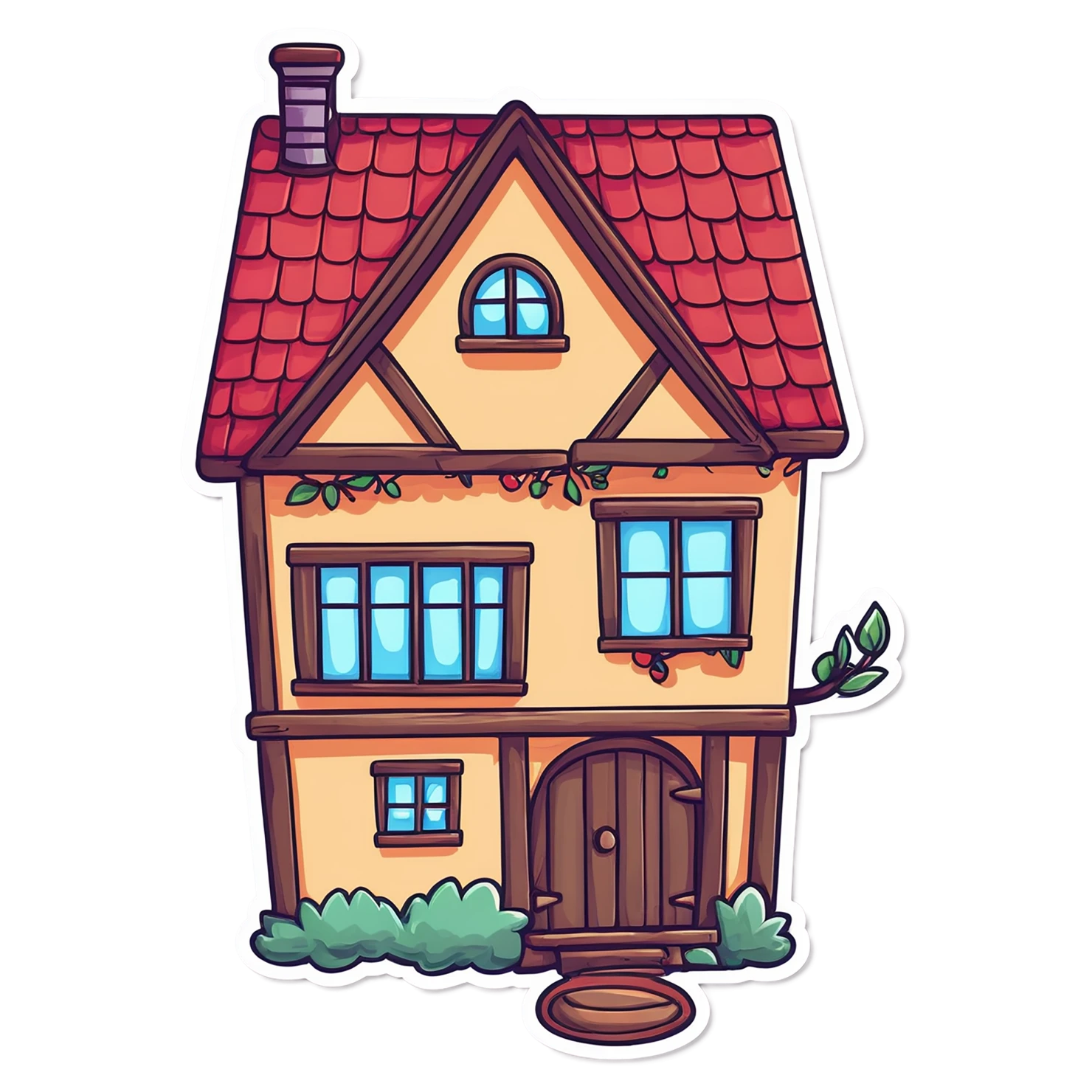 House cute sticker isolated on transparent background #19053