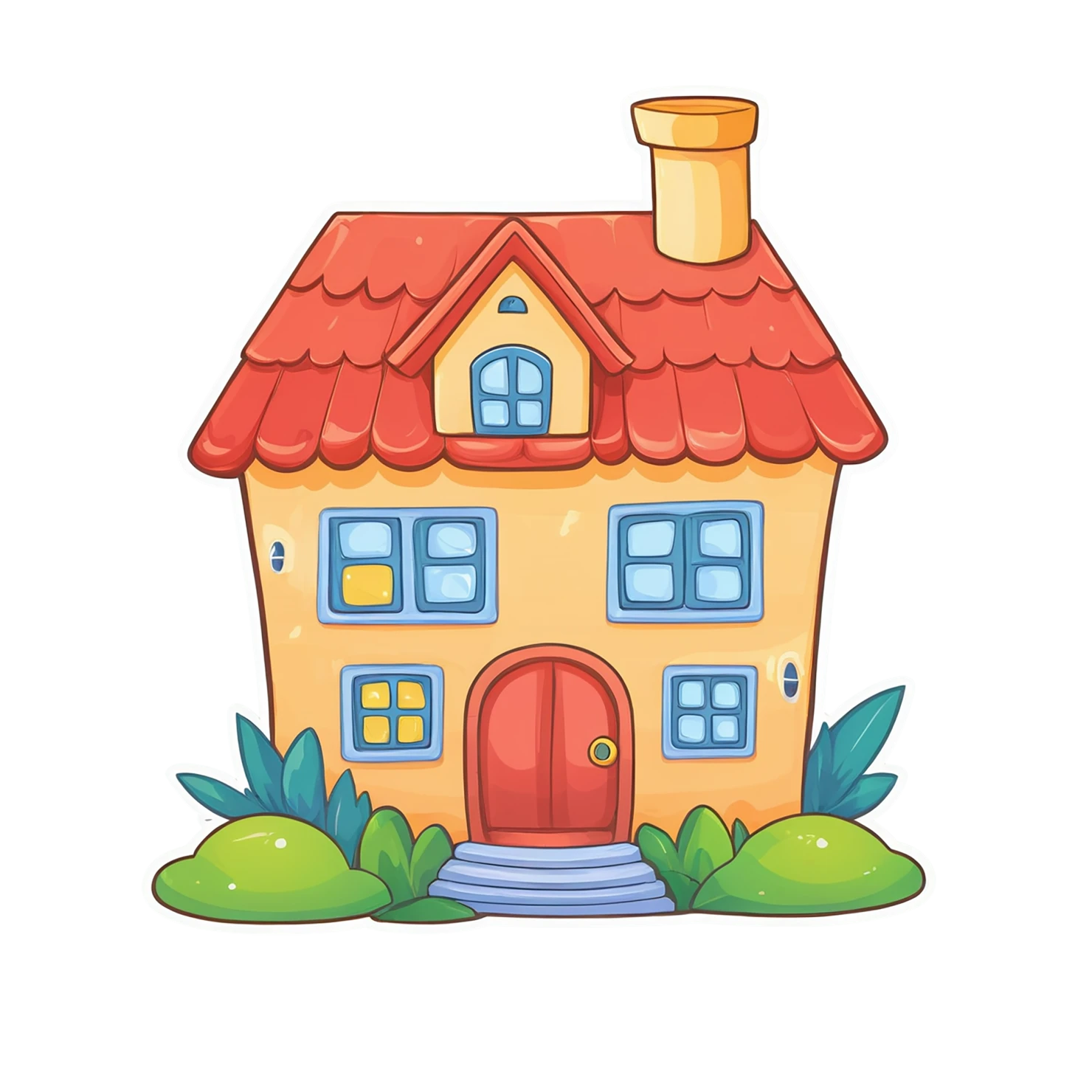 House cute sticker isolated on transparent background #19088
