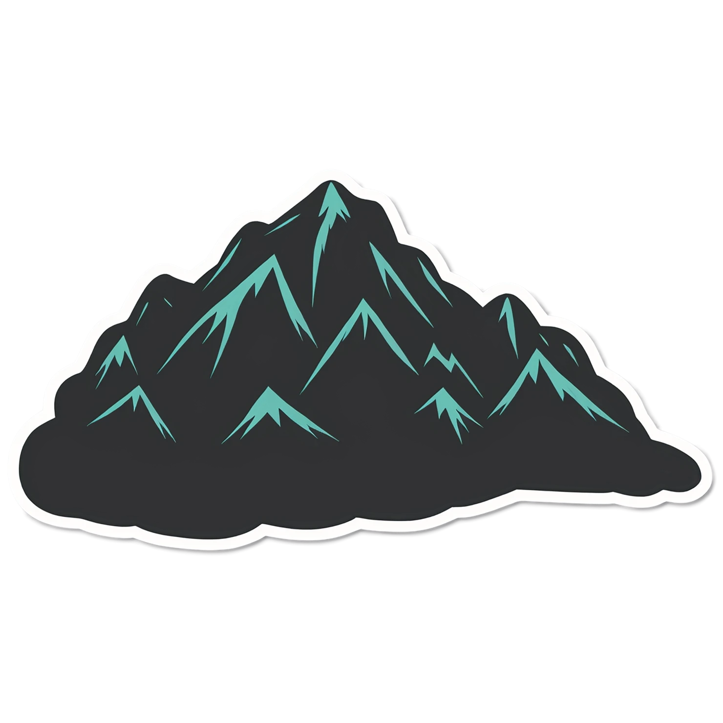 Mountain cute sticker isolated on transparent background #19921