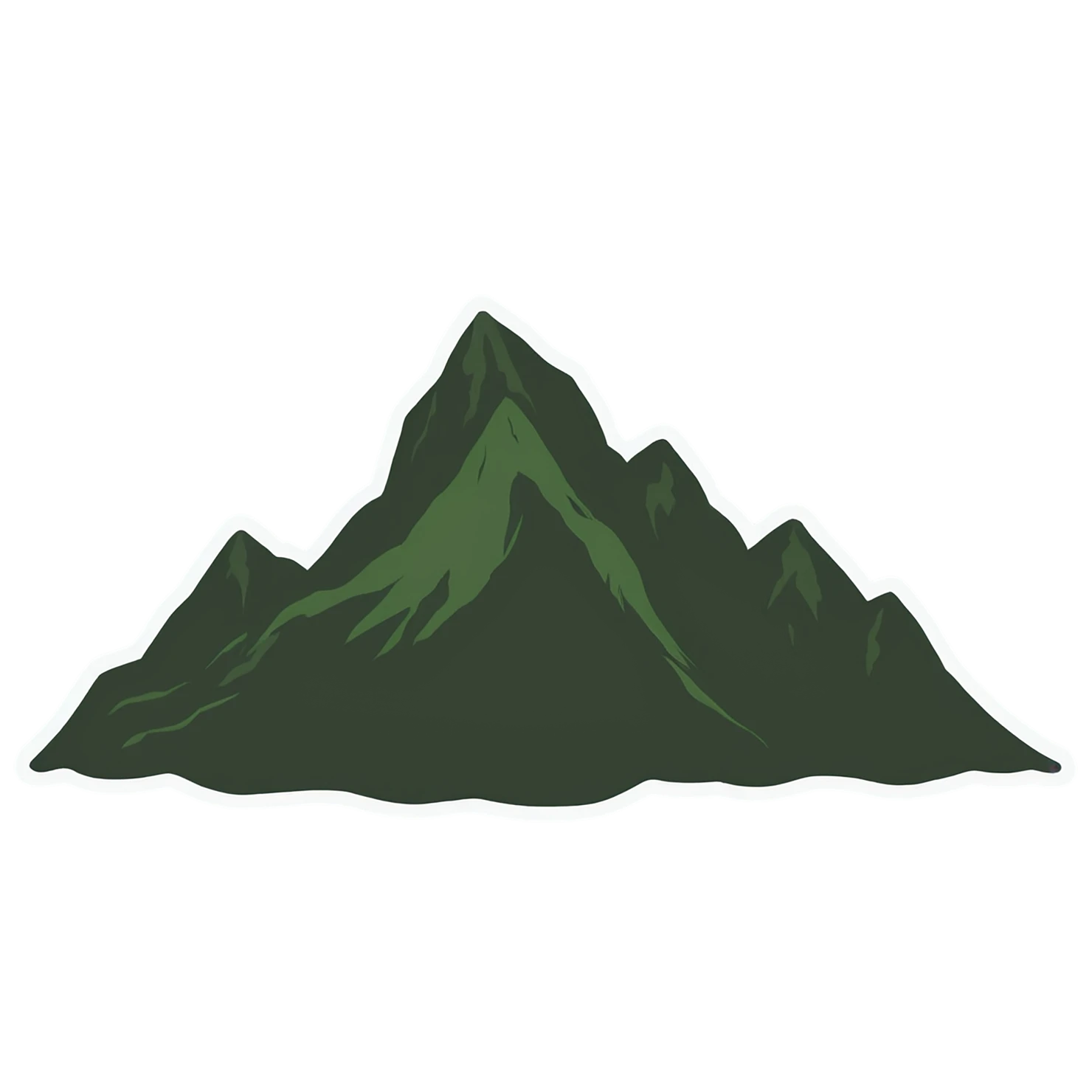 Mountain cute sticker isolated on transparent background #19933