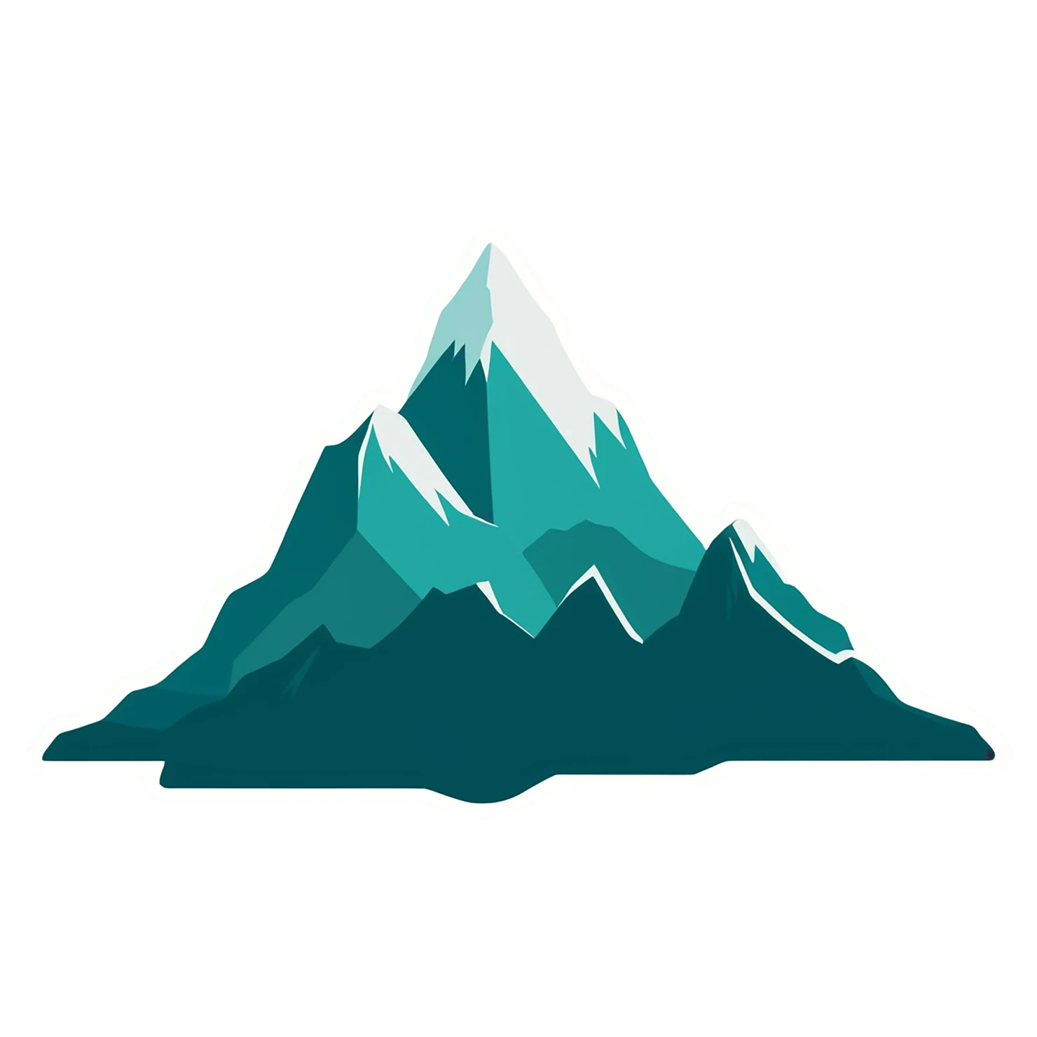 Mountain cute sticker isolated on transparent background #19962