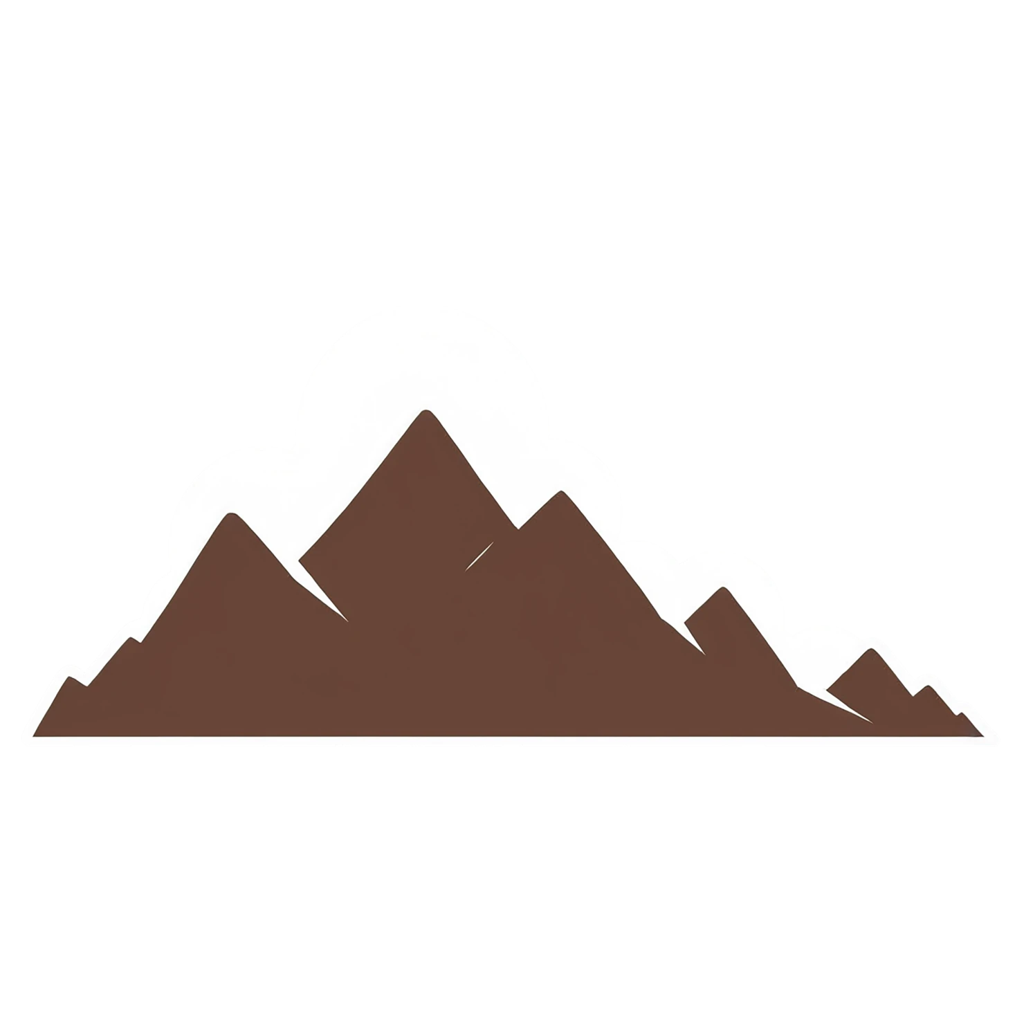 Mountain cute sticker isolated on transparent background #19980